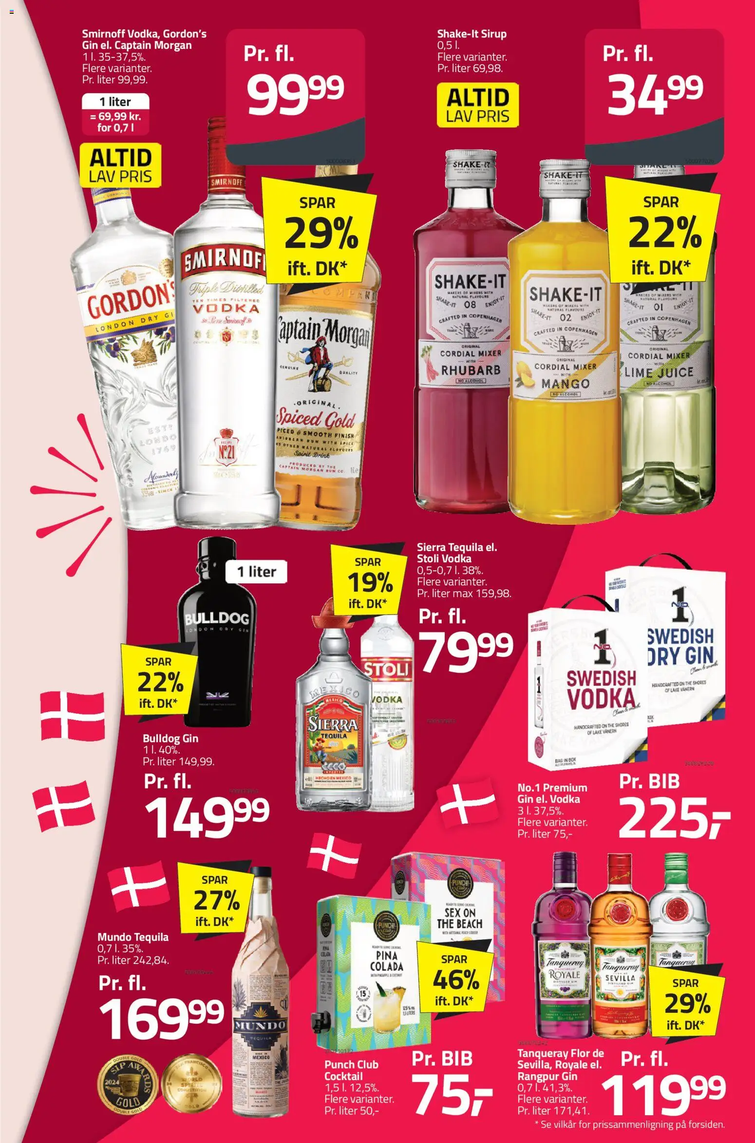 Fleggaard tilbudsavis – gyldig fra 04.03.2026 | Side: 37 | Produkter: Nuggets de frango, Juice, Gin, Mixer