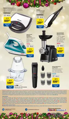 Náhled letáku Daewoo Sendvičovač 3 v 1, 750 W, 3 vyměnitelné desky - na sendviče, vafle a grilování, automatické řízení teploty, nepřilnavý povrch od 25.11.2025 | Strana: 19