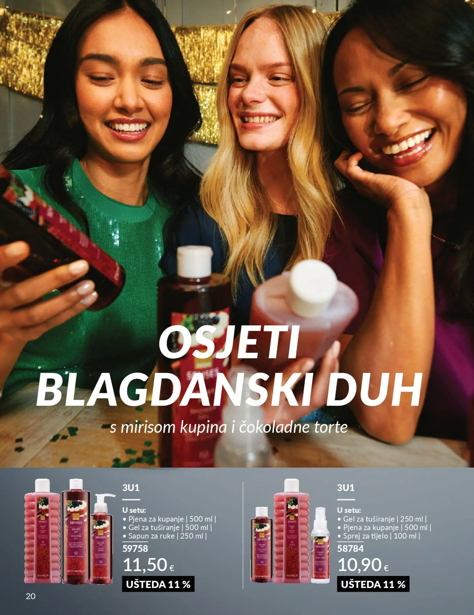 Avon katalog | vrijedi od 01.12.2025 | Stranica: 24 | Proizvodi: Sprej za tijelo, Sapun, Gel za tuširanje