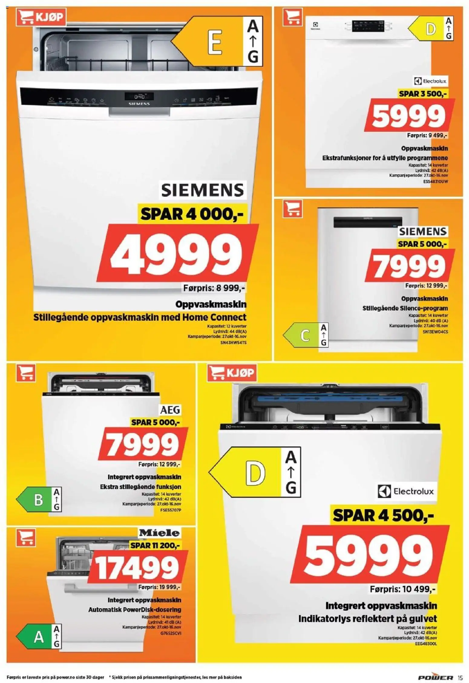 {H1} | Side: 15 | Produkter: Oppvaskmaskin