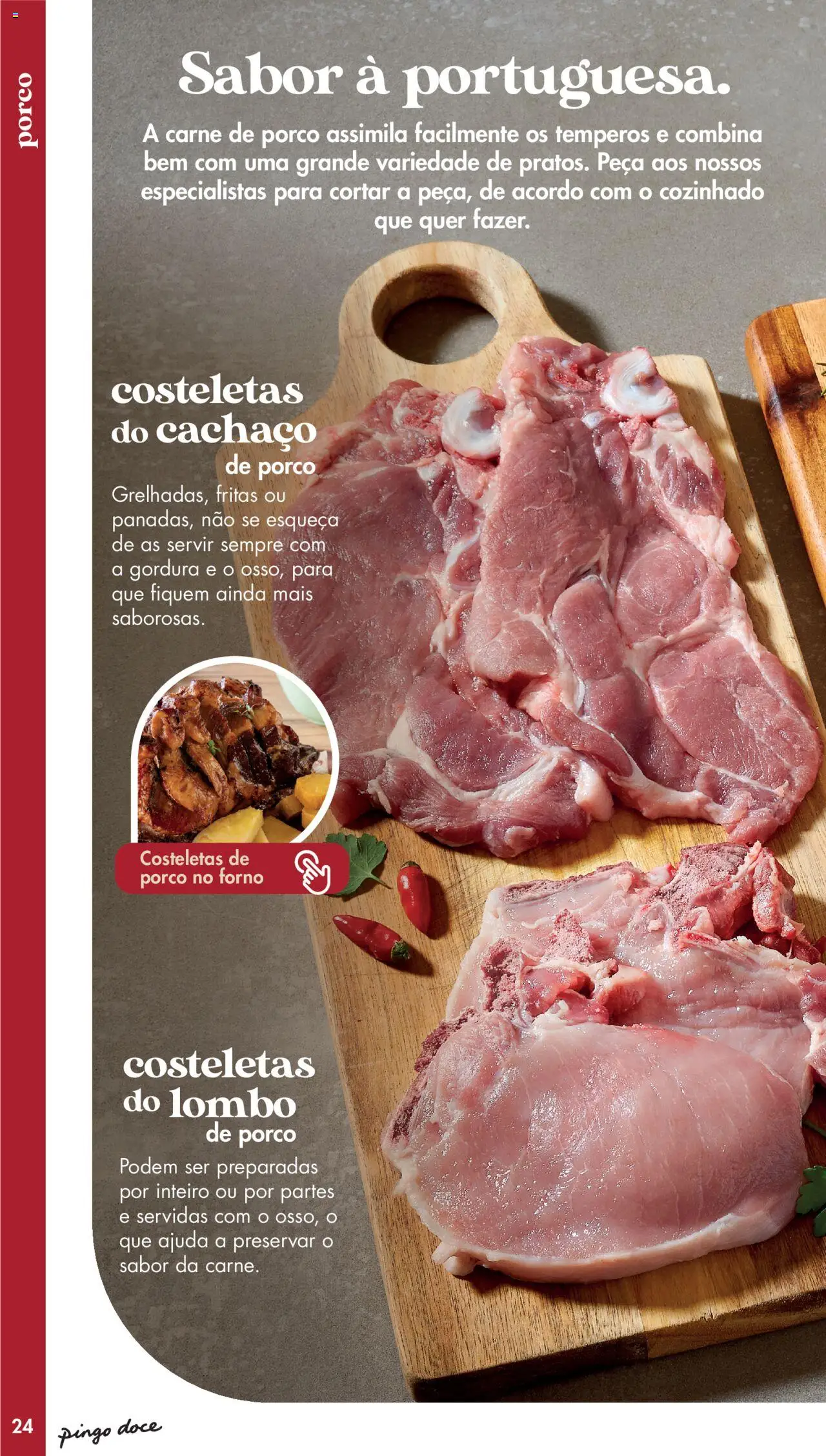 Pingo Doce - Catálogo-Talho │ válido de 20.05.2025 | Página: 24 | Produtos: Forno, Lombo, Carne de porco, Carne
