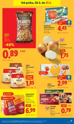 Katalog Lidl - Pregled kataloga iz trgovine Lidl, vrijedi od 16.02.2026 | Stranica: 65 | Proizvodi: Jogurt, Kakao, Lignja Patagonica, Štrudle