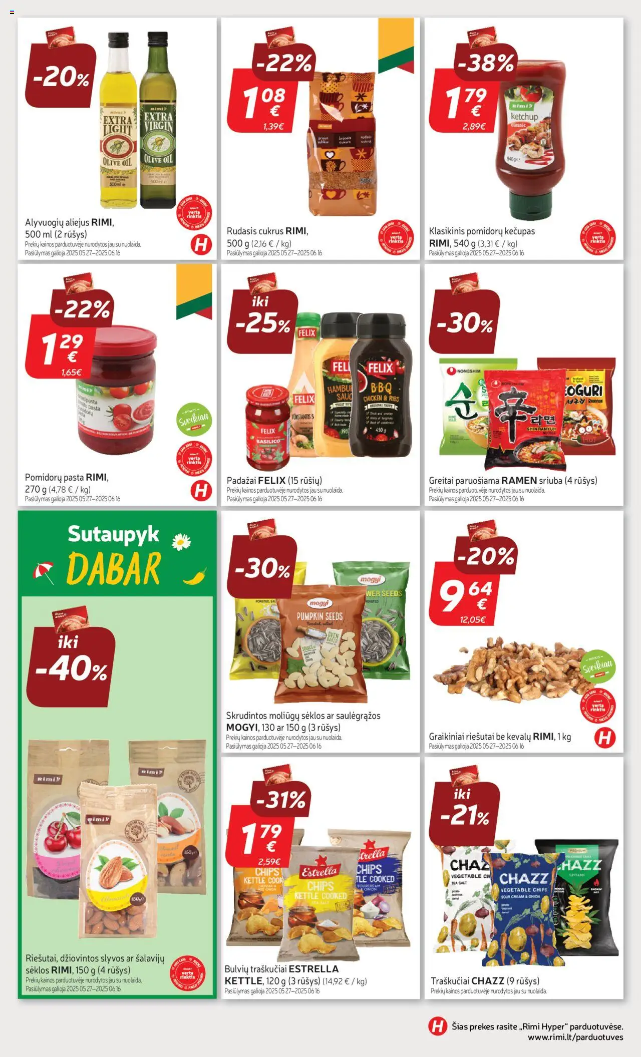 Rimi leidinys│galioja nuo 03.06.2025 | Puslapis: 27 | Prekių: Riešutai, Sėklos, Traškučiai, Saulėgrąžos