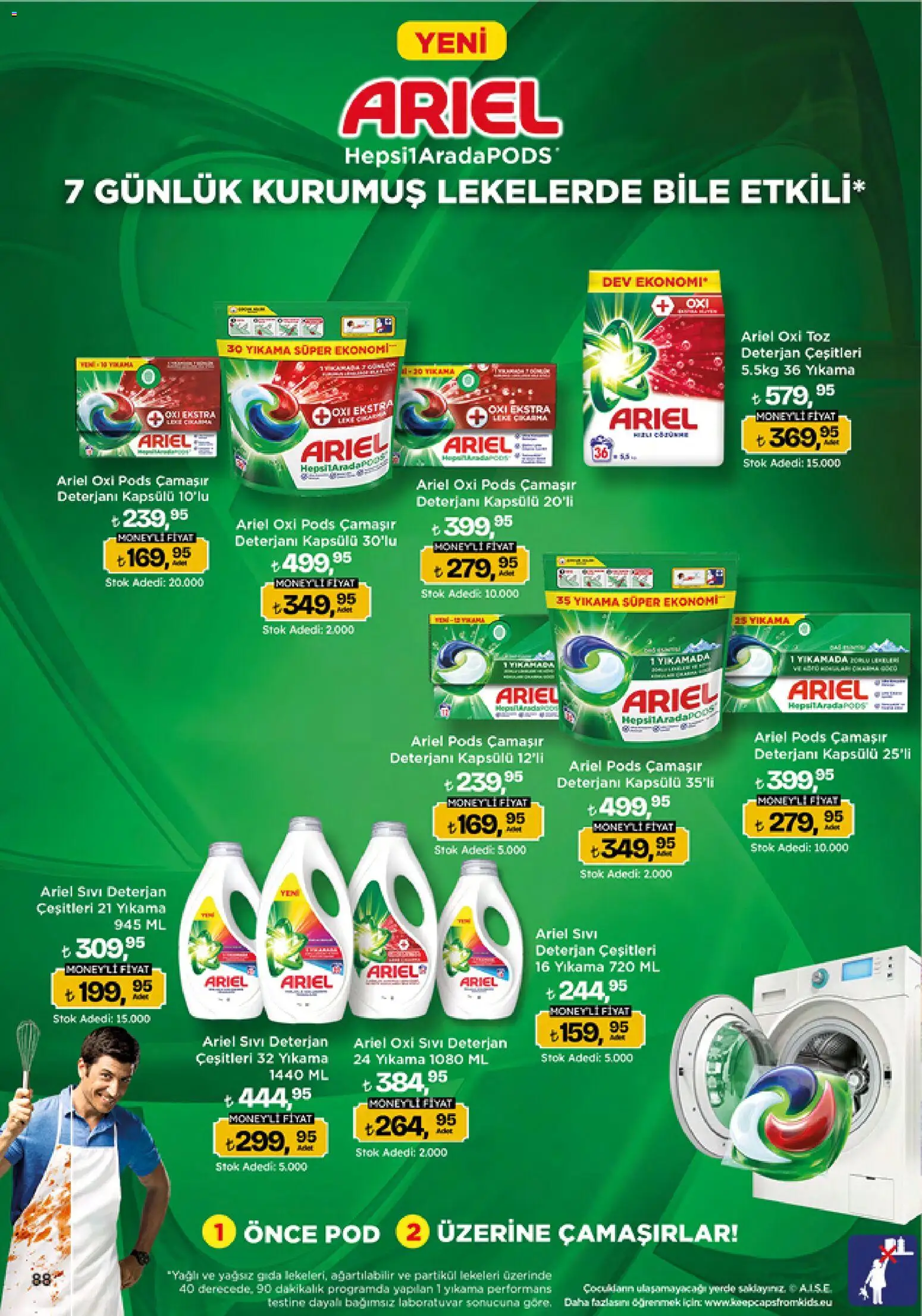 Migros Katalog - 5M Migroskop Dijital - 12.03.2026 tarihinden itibaren geçerlidir | Sayfa: 88 | Ürünler: Çamaşır deterjanı, Deterjan