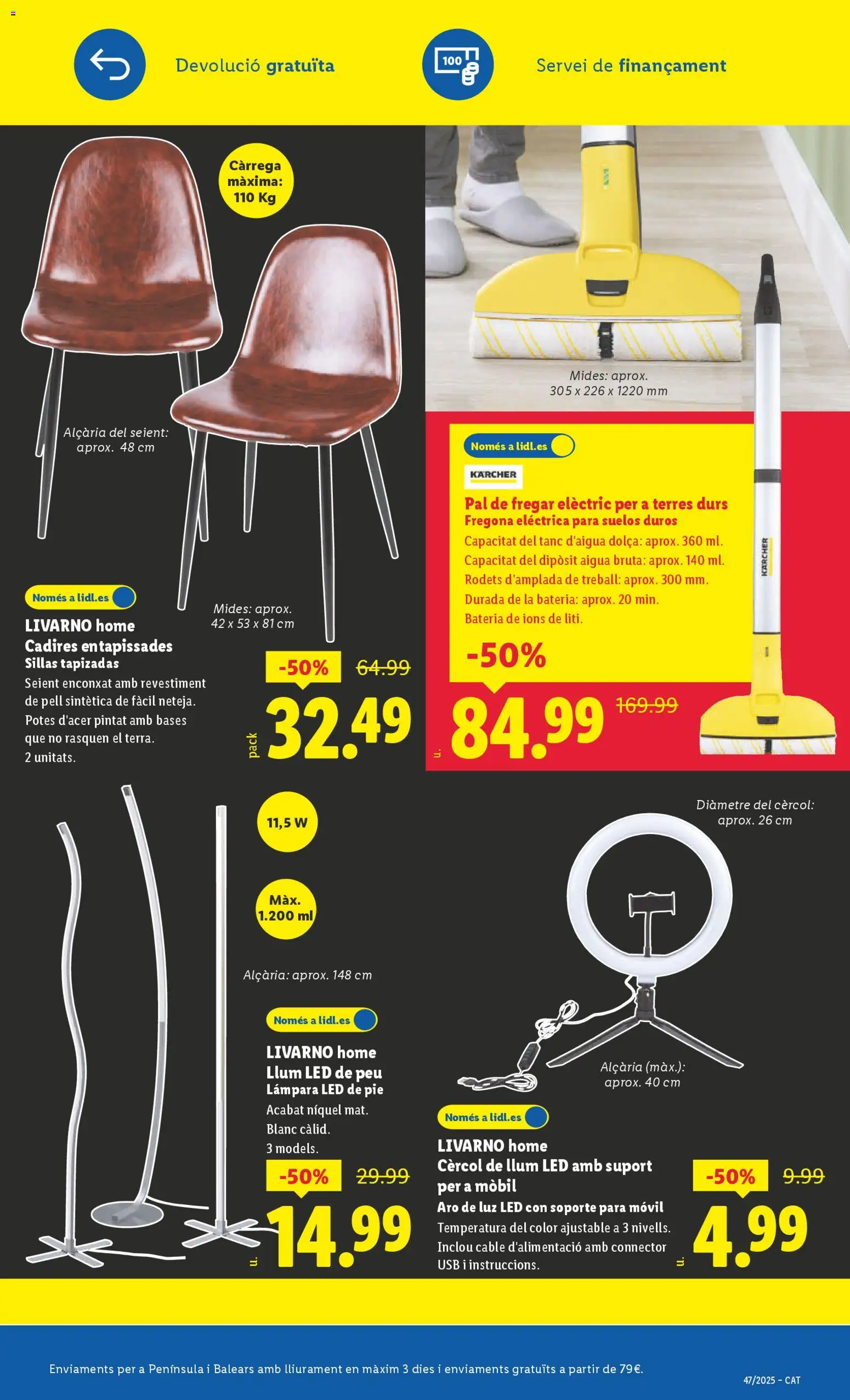 Lidl folleto de bazar │ válido desde el 17.11.2025 | Página: 3 | Productos: Cable, USB, Batería, Lámpara