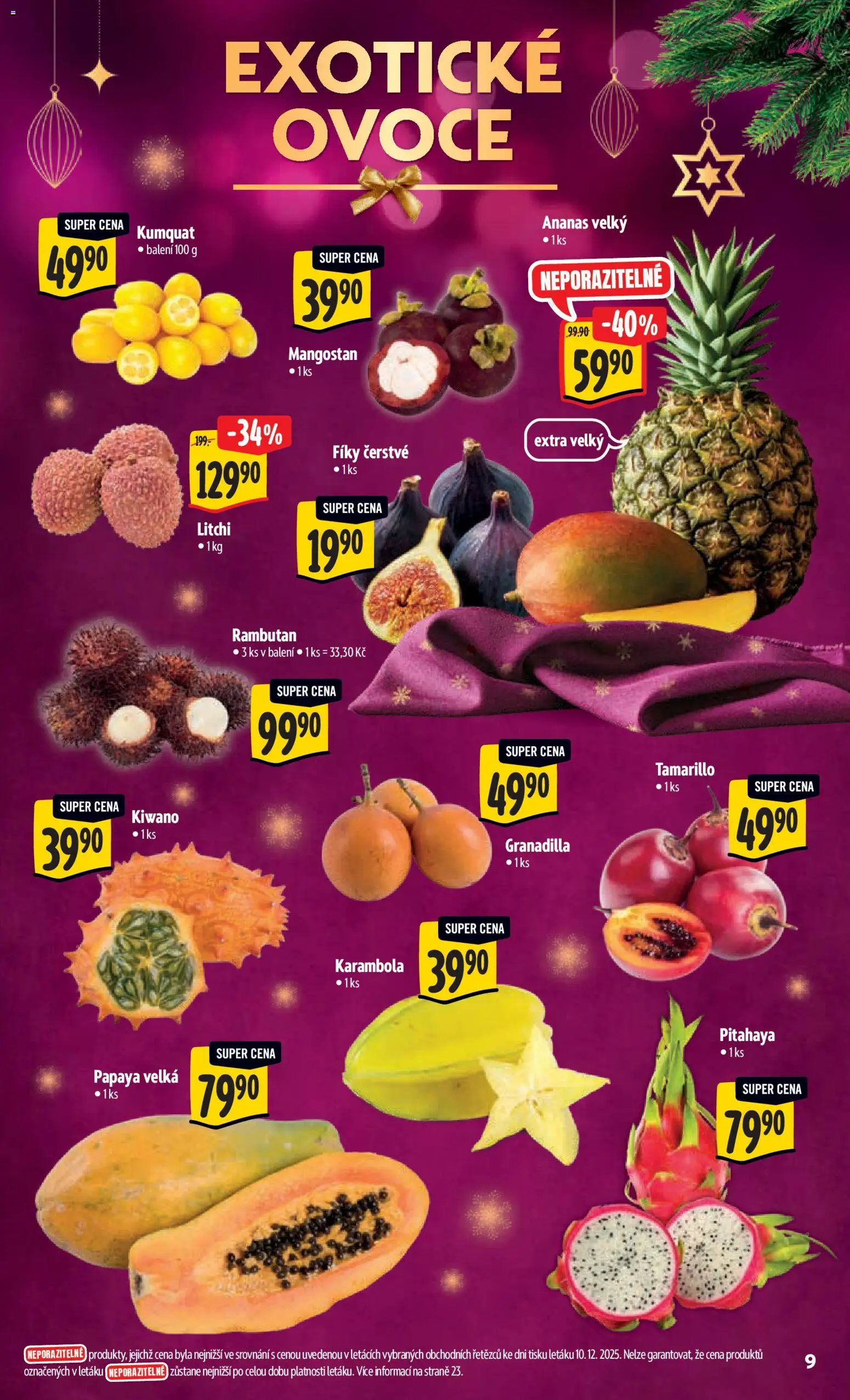Albert leták - Hypermarket od 17.12.2025 | Strana: 16 | Produkty: Ovoce, Exotické ovoce, Mangostan, Kumquat