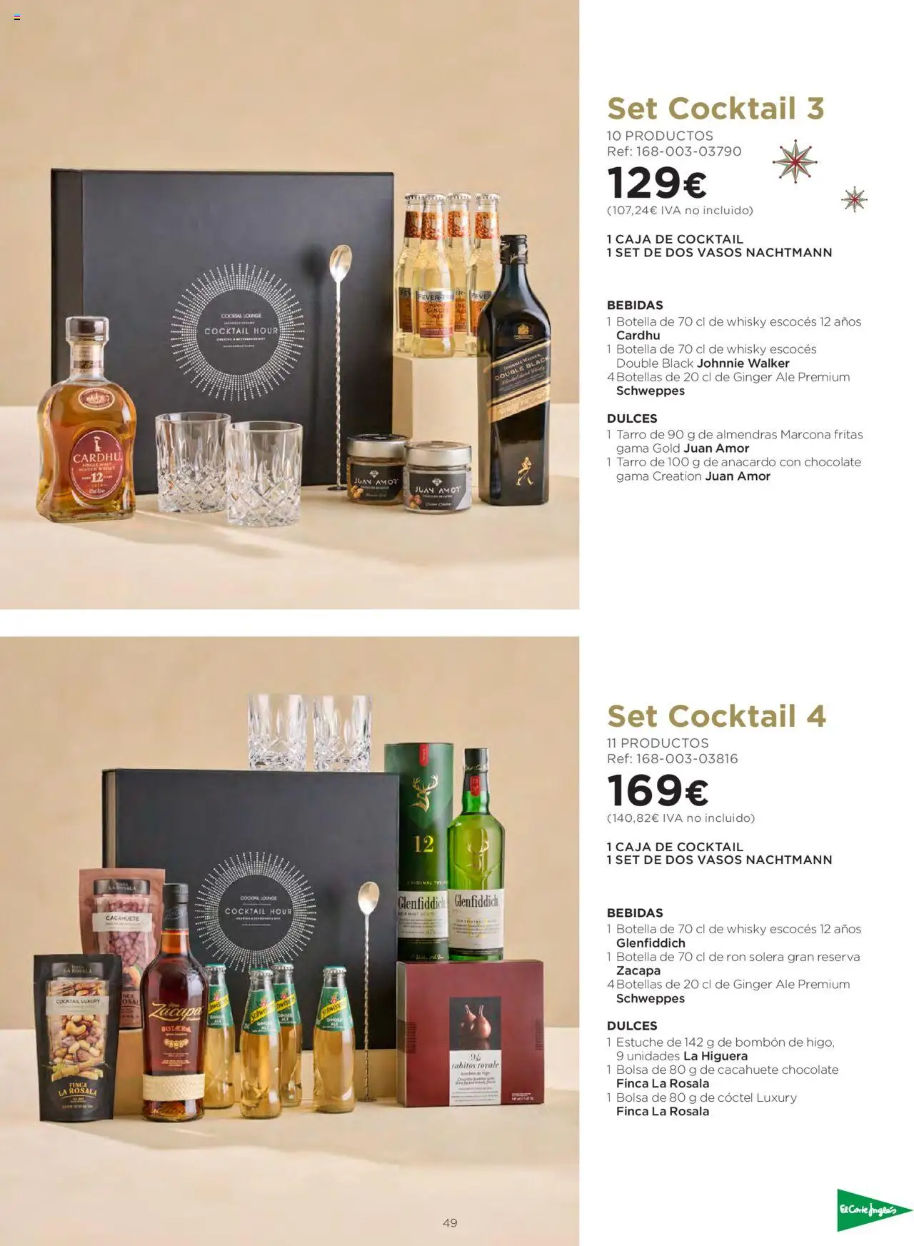 El Corte Inglés ofertas │ válido desde el 06.10.2025 | Página: 49 | Productos: Vasos, Whisky, Bolsa, Caja