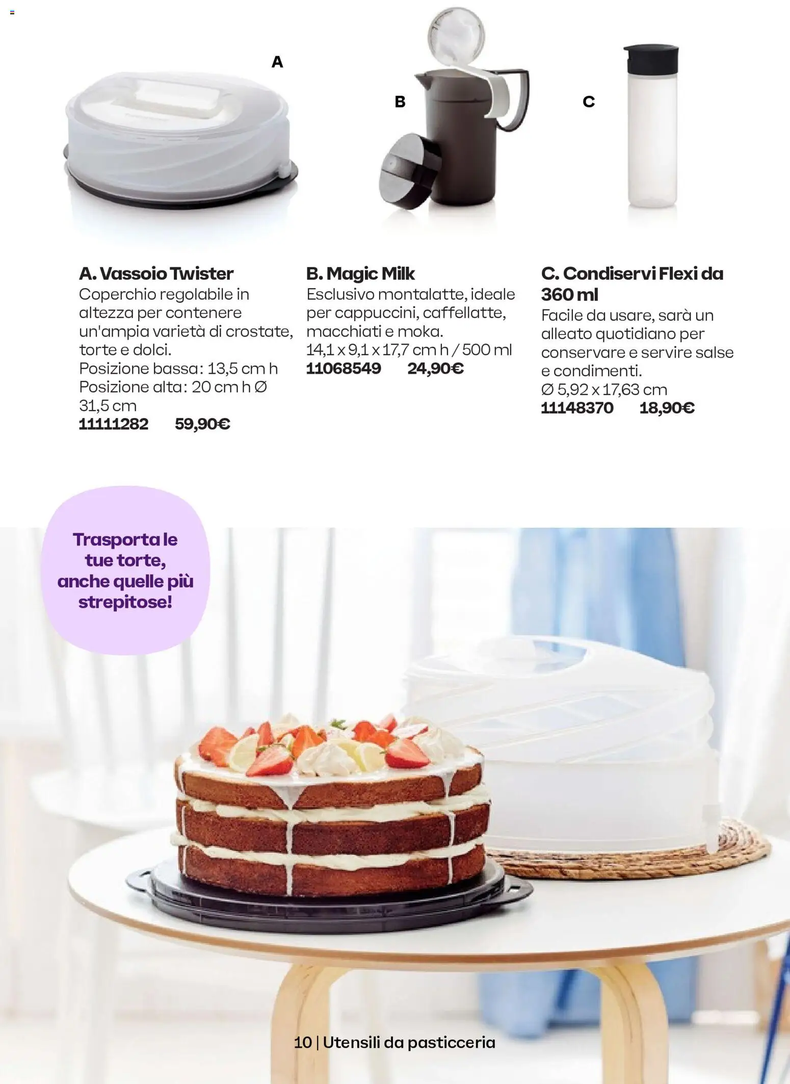 Volantino Tupperware del 01.11.2025 | Pagina: 10 | Prodotti: Vassoio
