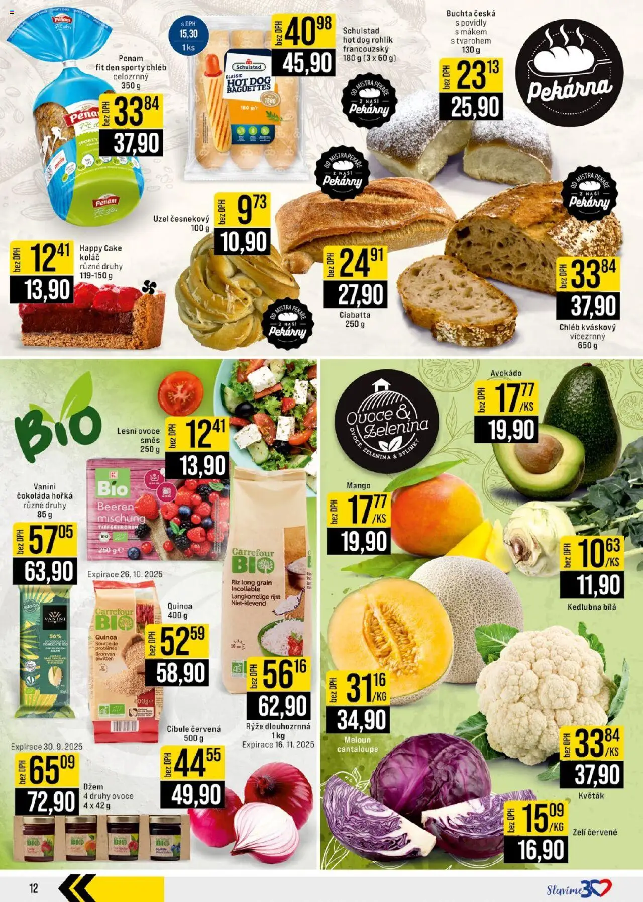 Jip leták - Cash & Carry od 13.08.2025 | Strana: 12 | Produkty: Chléb, Rýže, Květák, Kedlubna
