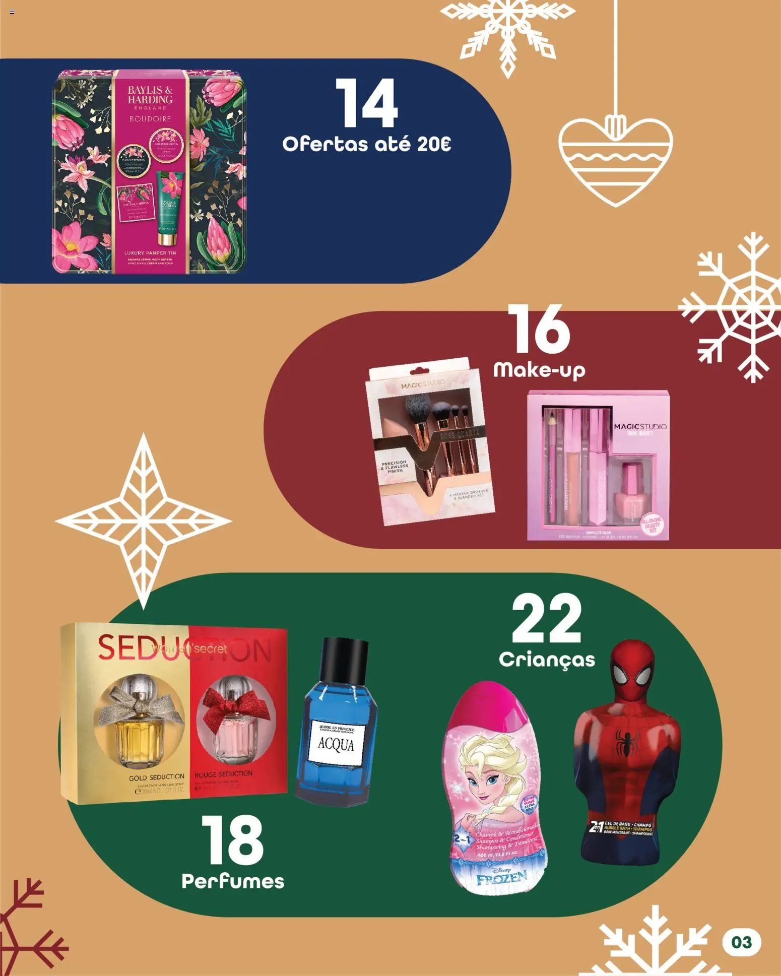 Pingo Doce Bem Estar Natal Lojas │ válido de 18.11.2025 | Página: 3 | Produtos: Gloss, Perfumes, Perfume, Shampoo