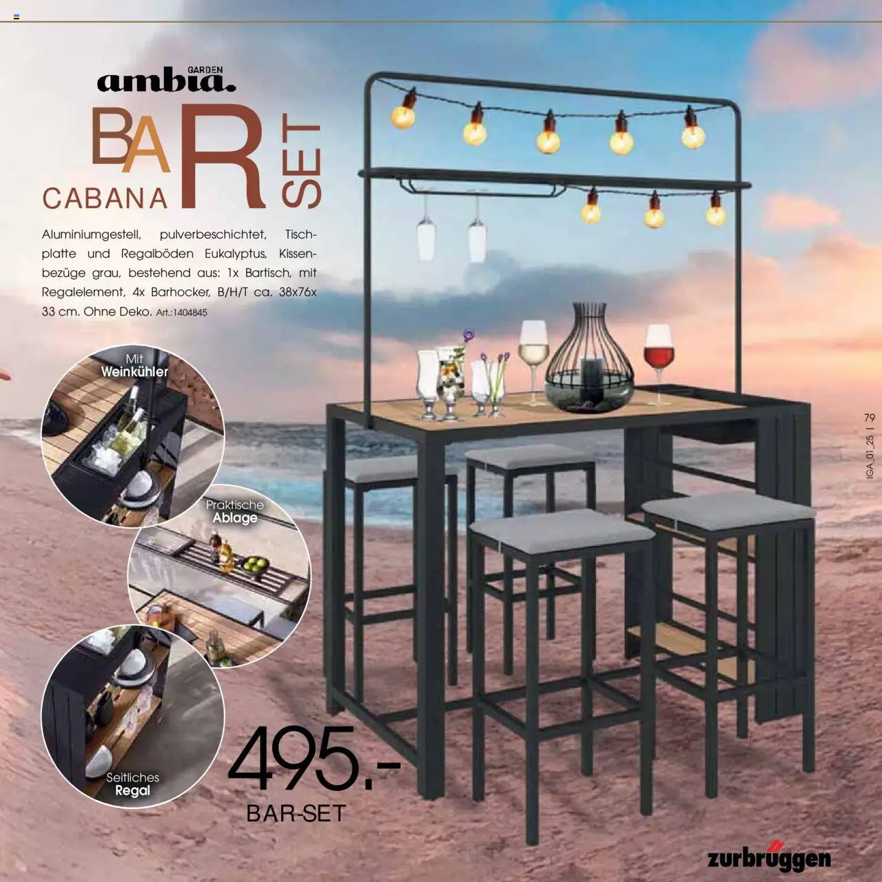 Zurbrüggen Garten Trends 2025 - gültig ab dem 18.02.2025 | Seite: 79 | Produkte: Kissen, Regal, Tisch