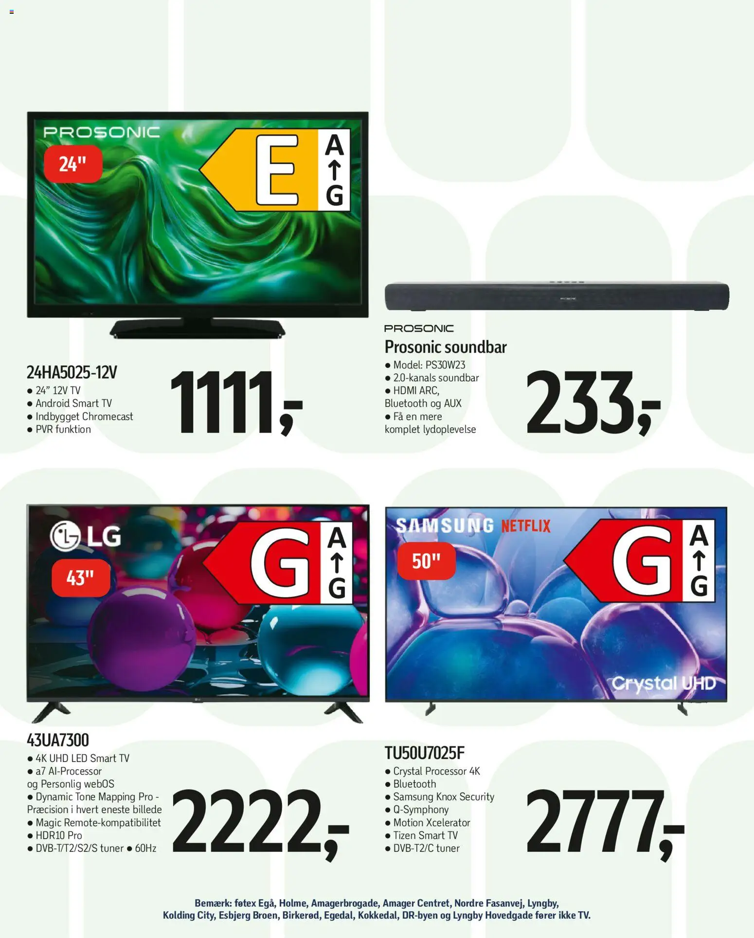 Føtex tilbudsavis – gyldig fra 17.04.2026 | Side: 41 | Produkter: Processor, Soundbar, Smart TV, TV