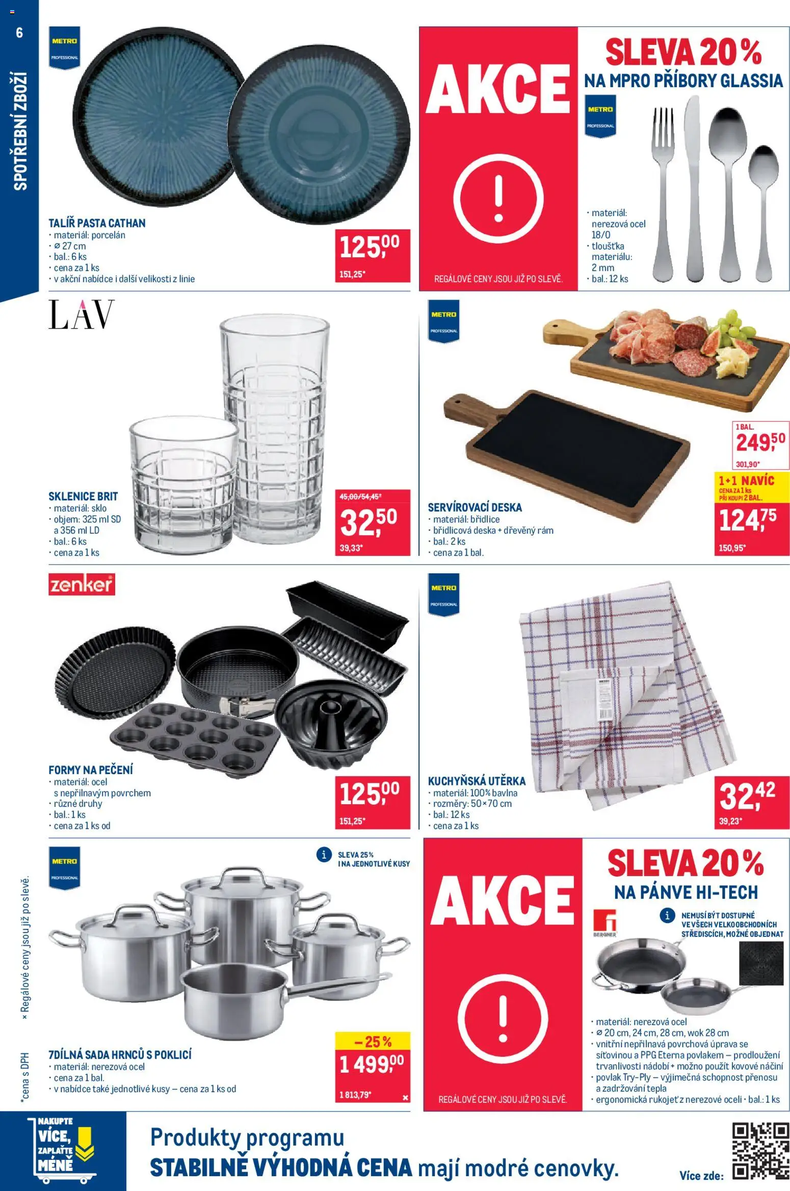 Makro Black Friday od 05.11.2025 | Strana: 6 | Produkty: Sada hrnců, Nádobí, Talíř, Sklenice