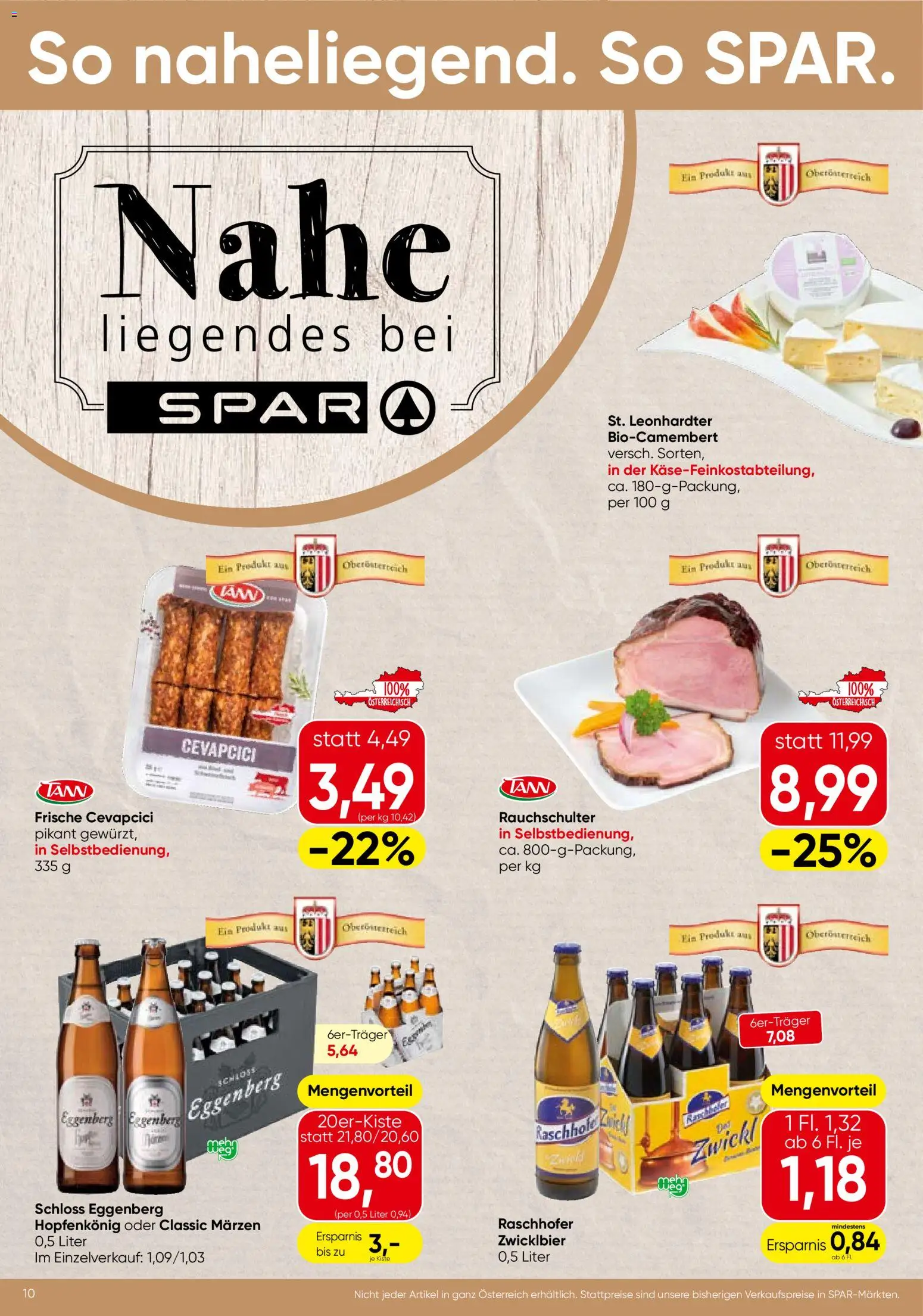 Spar Flugblatt - Oberösterreich gültig ab 09.04.2026 | Seite: 10