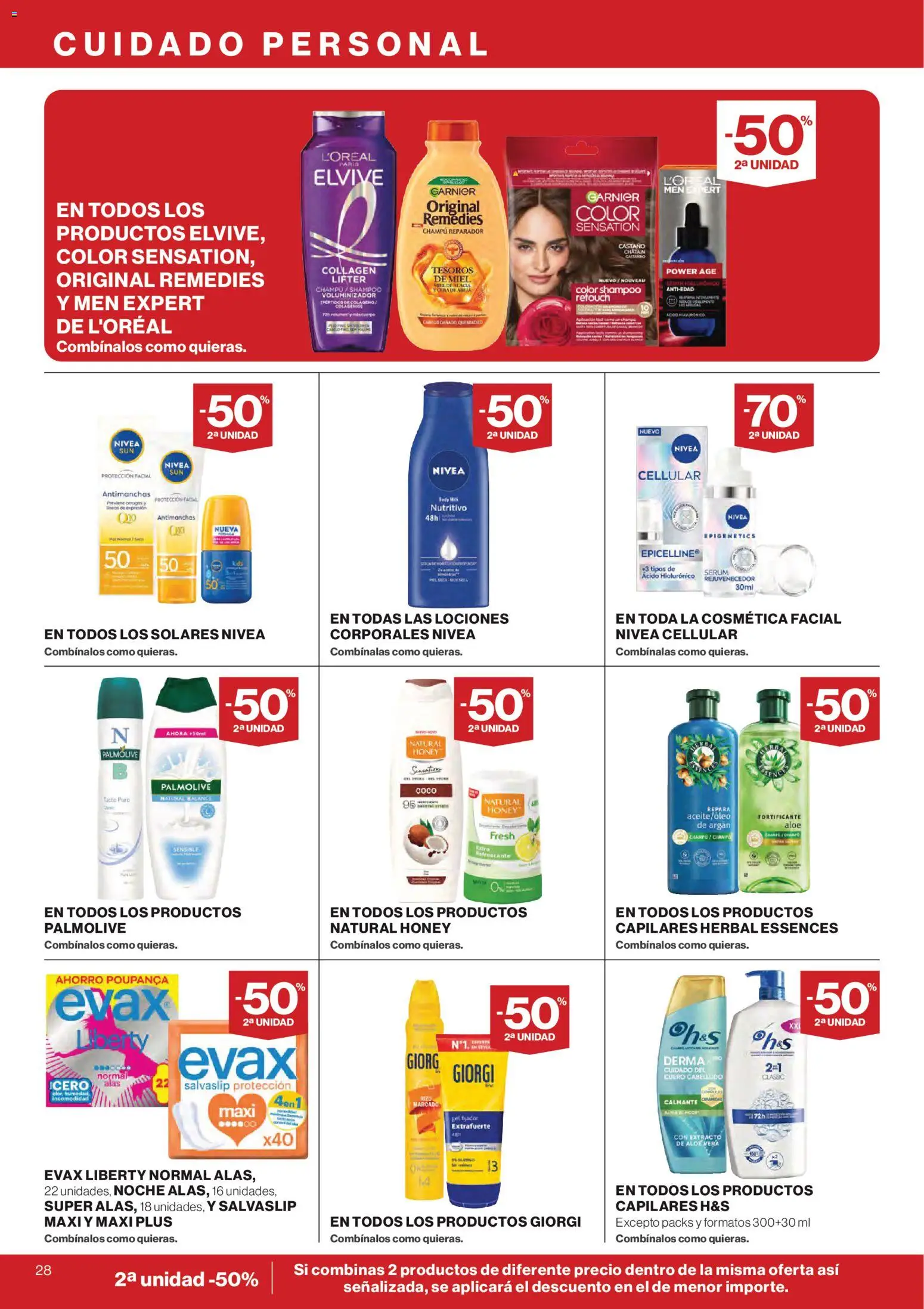 Hipercor catálogo │ válido desde el 12.03.2026 | Página: 28 | Productos: Champú, Sérum, Τυρόπιτα, Body