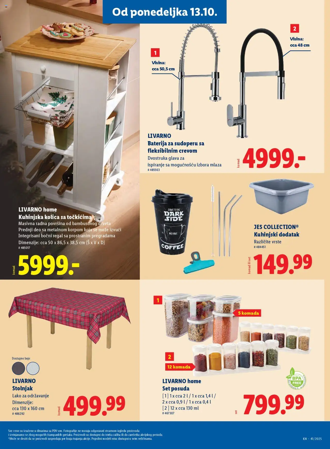 Lidl katalog - važi od 09.10.2025 | Strana: 67 | Proizvode: Kolica, Baterija, Stolnjak, Baterija za sudoperu