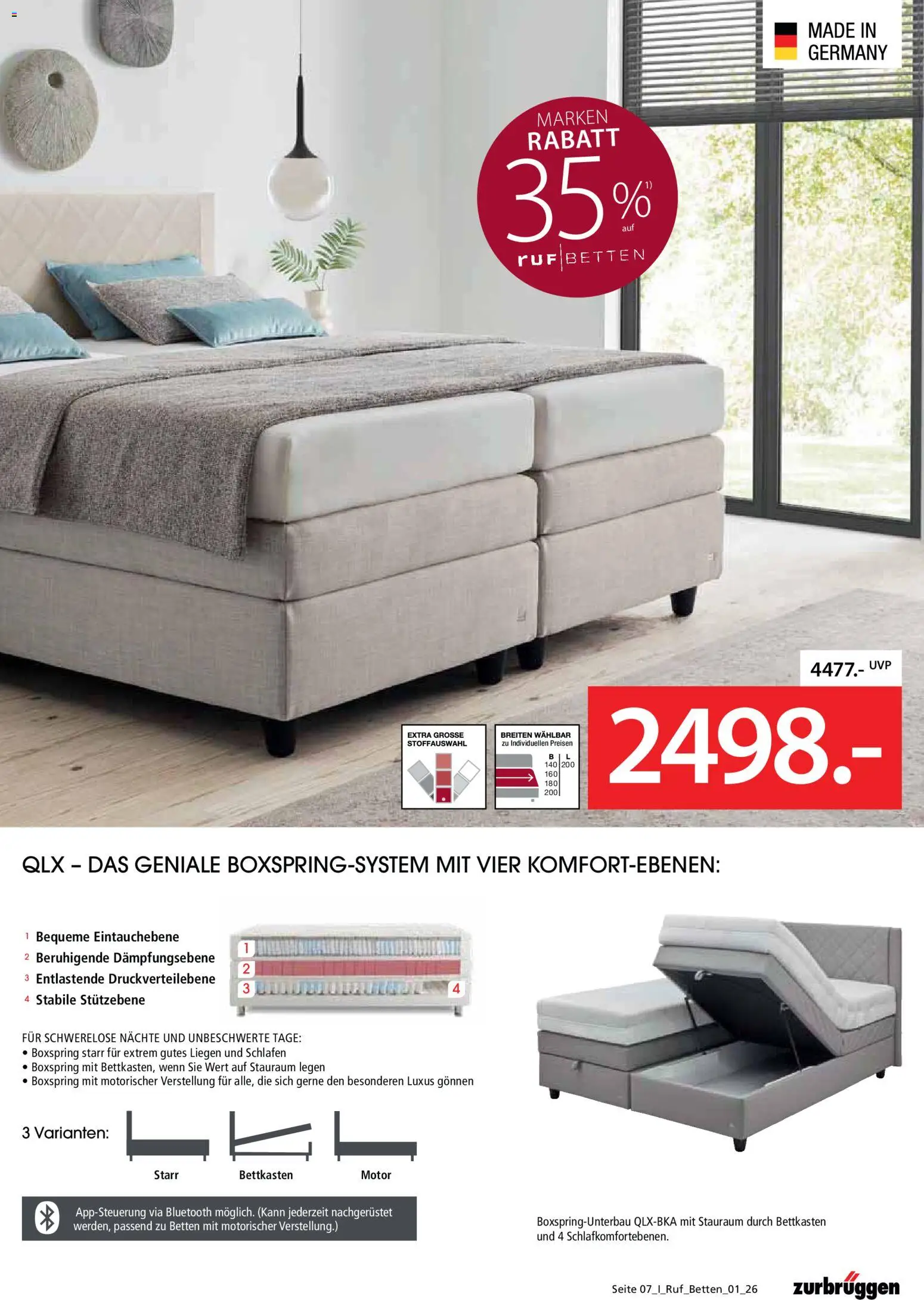 Zurbrüggen Ruf Betten Spezial – gültig ab 21.04.2026 | Seite: 7