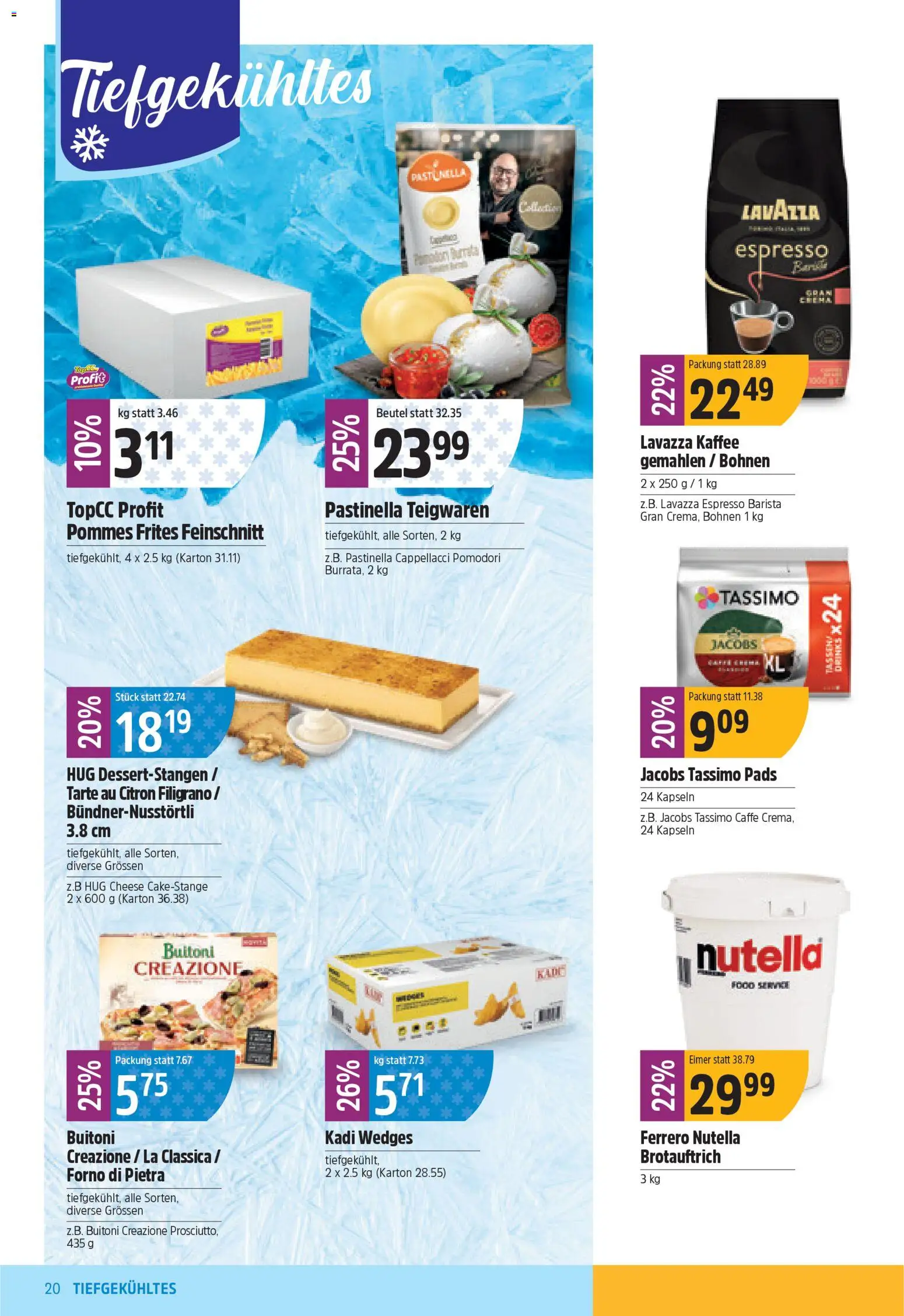 TopCC Aktionen – gültig ab 03.11.2025 | Seite: 20 | Produkte: Spabad, Pommes Frites, Fennikel, Kaffee