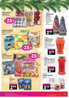 Katalog Trgovina Krk - Pregled kataloga iz trgovine Trgovina Krk, vrijedi od 16.12.2025 | Stranica: 23 | Proizvodi: Lampion, Baterije