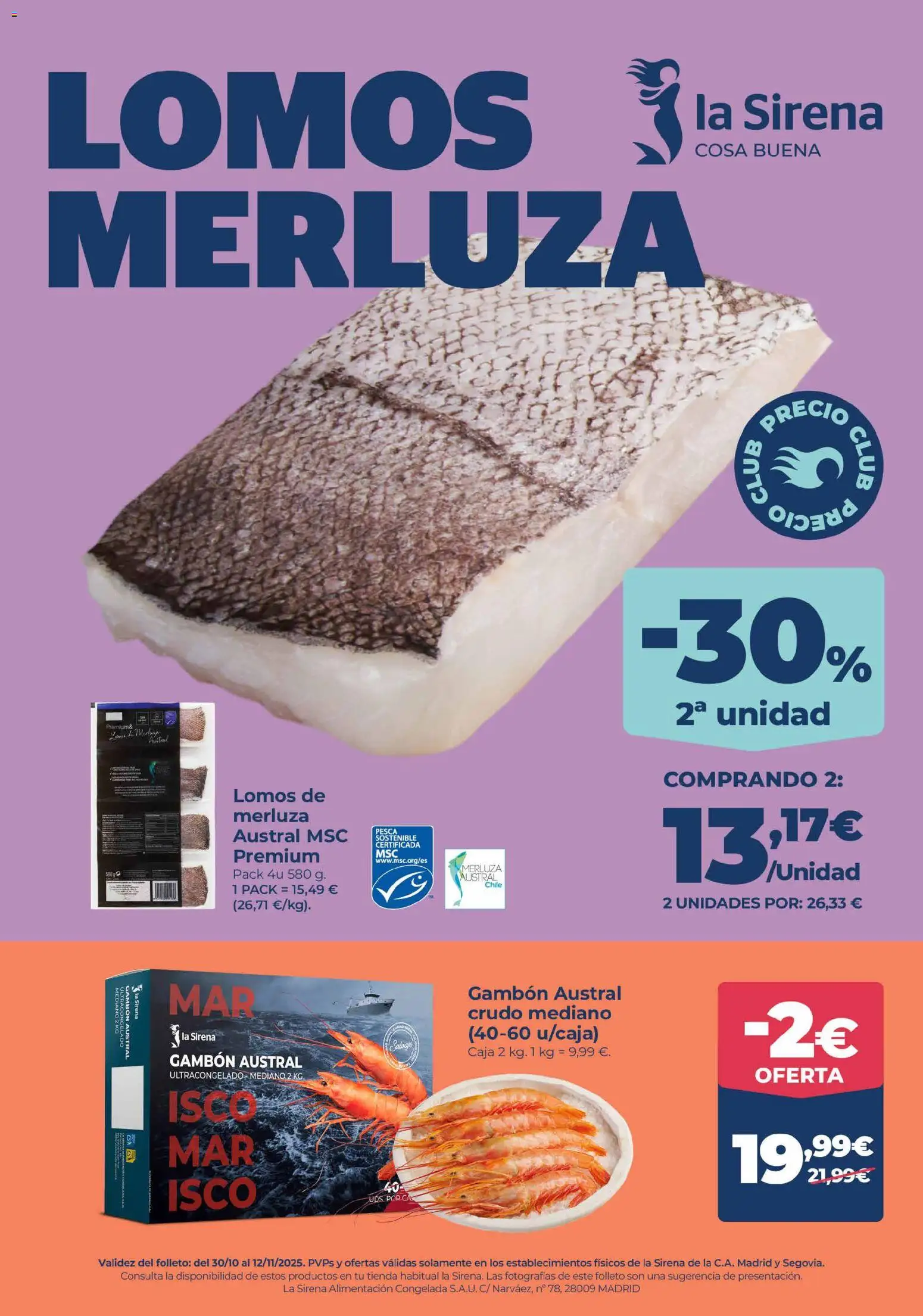 La Sirena folleto │ válido desde el 30.10.2025 | Página: 1 | Productos: Caja