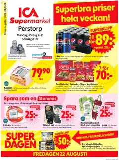 ICA Supermarket - Perstorp - Förhandsvisning av reklamblad från butik ICA Supermarket aktuell från 18.08.2025