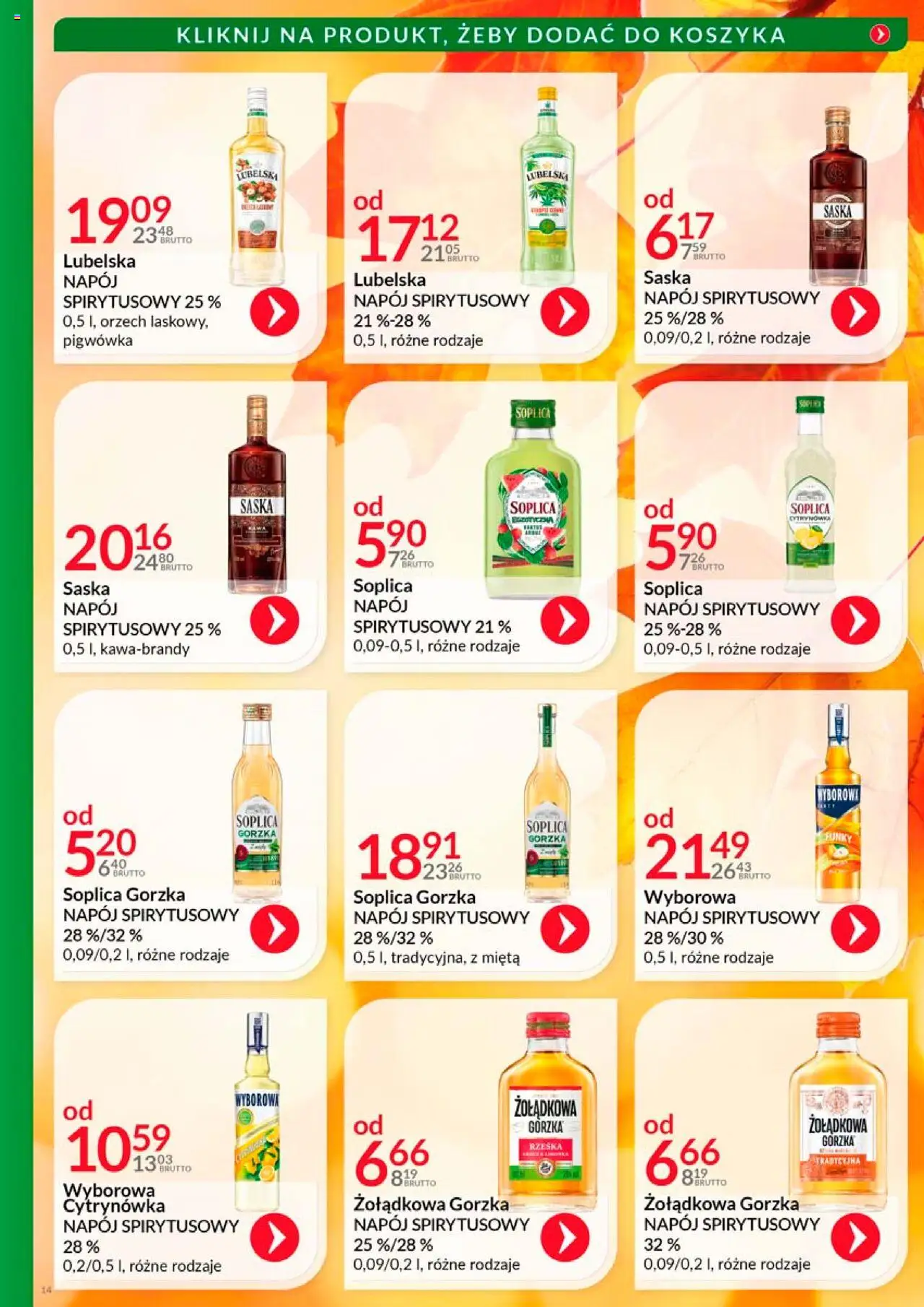 Eurocash Gazetka - Katalog Alkoholowy od 01.10.2025 | Strona: 14 | Produkty: Mięta