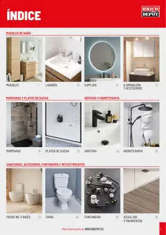 Vista previa Brico Depôt Baños válido desde el 02.03.2026 | Página: 3 | Productos: Muebles, Galette de chaise, Baño, Ducha