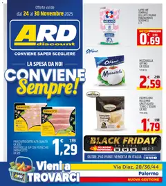 Anteprima del volantino ARD Discount Palermo catalogo valido a partire dal 24.11.2025