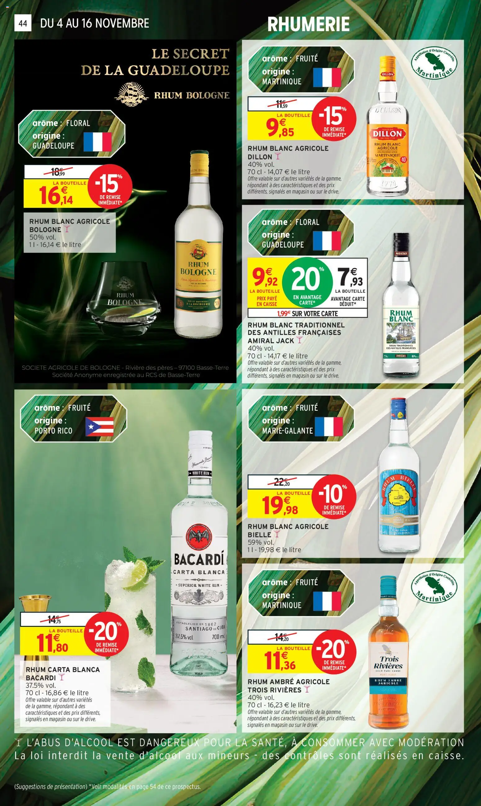 {H1} | Page: 44 | Produits: Rhum, Rhum blanc traditionnel