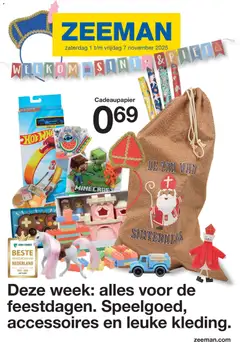 Zeeman - Folder Sint - Voorbeeld van een folder van Zeeman, geldig van 01.11.2025