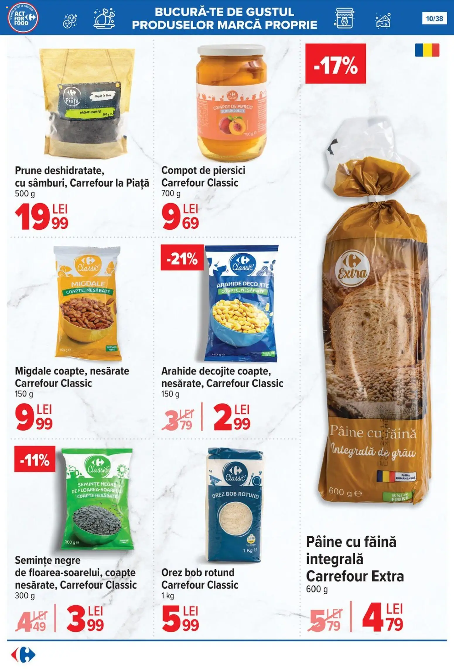 Noul catalog Carrefour – valabil de la 29.10.2025 | Pagină: 10 | Produse: Arahide, Semințe, Orez, Compot