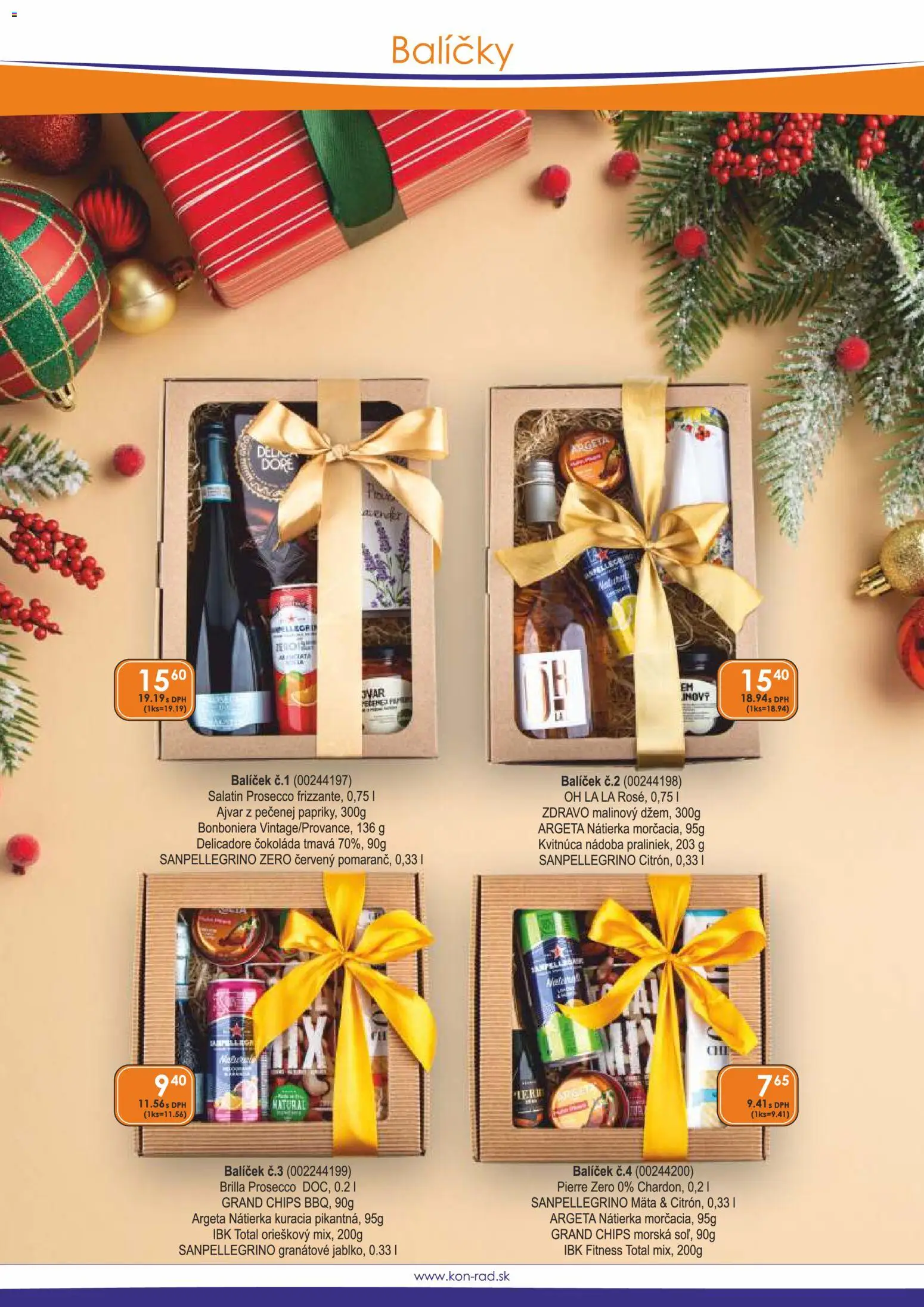 Nové KON - RAD akcie – leták je platný od 01.12.2025 | Strana: 2 | Produkty: Prosecco, Čokoláda