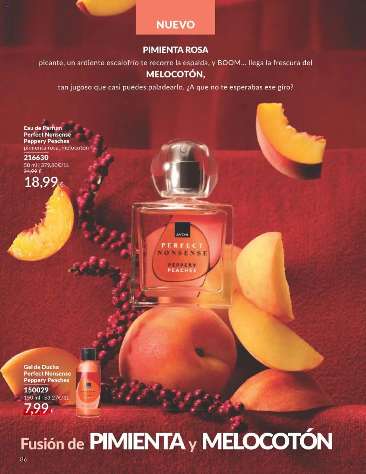 Catálogo AVON campaña 7 │ válido desde el 01.07.2025 | Página: 86 | Productos: Perfume, Gel de ducha, Té, Ducha