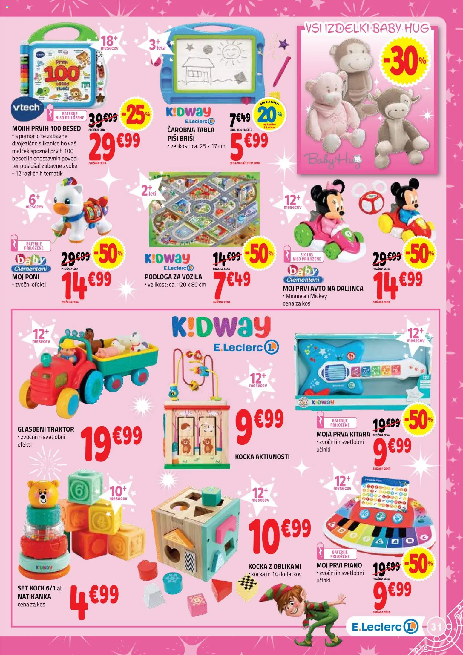 Novi E.leclerc katalog ponudbe – veljaven od 04.11.2025 | Stran: 31 | Izdelki: Baterije, Kos, Podloga