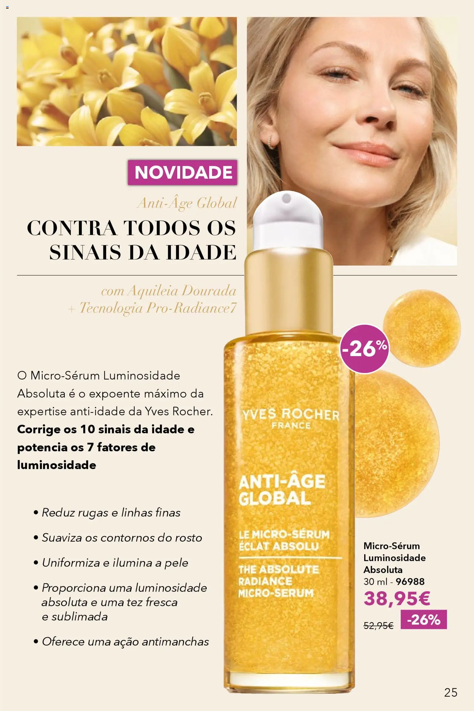 Yves Rocher catálogo 5 │ válido de 31.03.2026 | Página: 25 | Produtos: Dourada, Sérum