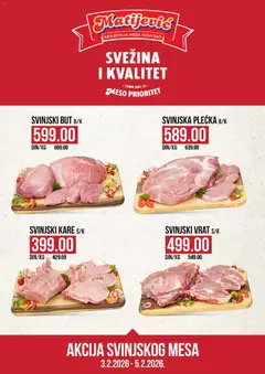 Matijevic akcija svinjskog mesa - pregled Matijevic kataloga - važi od 03.02.2026