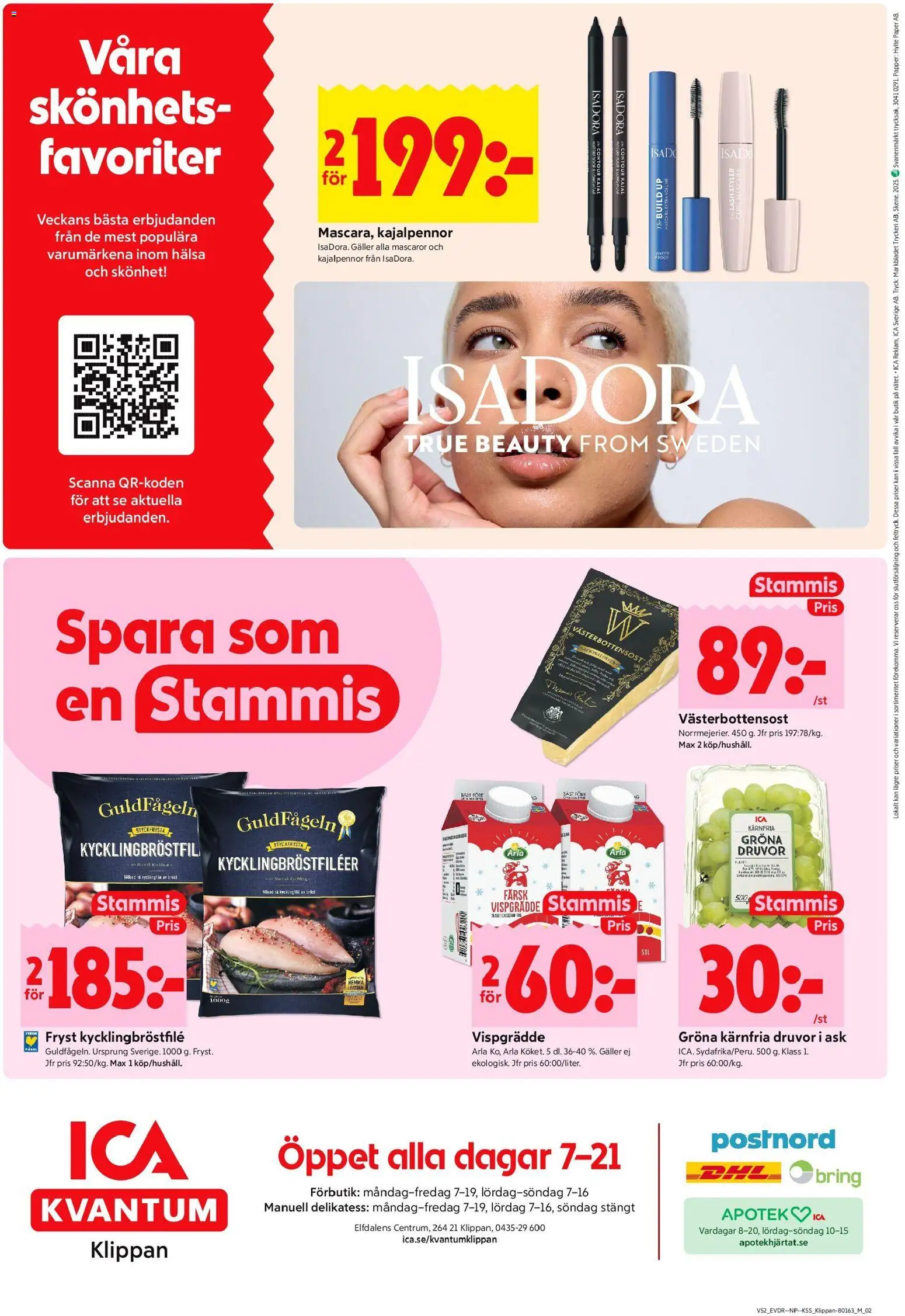ICA Kvantum reklamblad aktuell från 22.12.2025 | Sida: 10 | Produkter: Mascara, Galler, Kajal, Vispgrädde