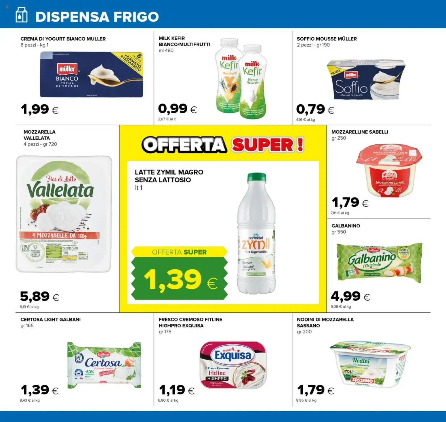 Volantino Oasi del 15.01.2026 | Pagina: 10 | Prodotti: Crema, Yogurt, Mozzarella, Latte