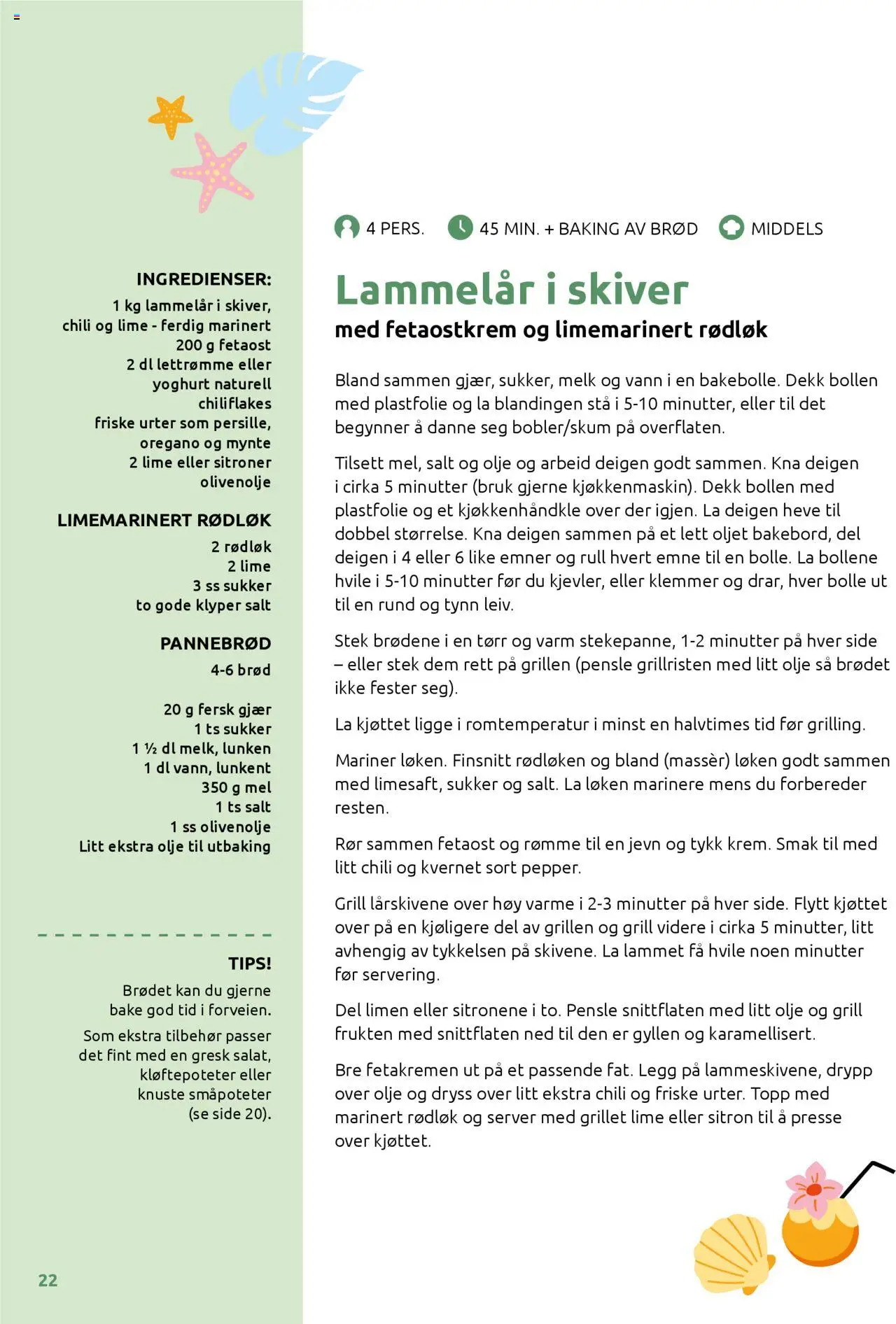  | Side: 22 | Produkter: Mel, Gjær, Sitron, Rødløk