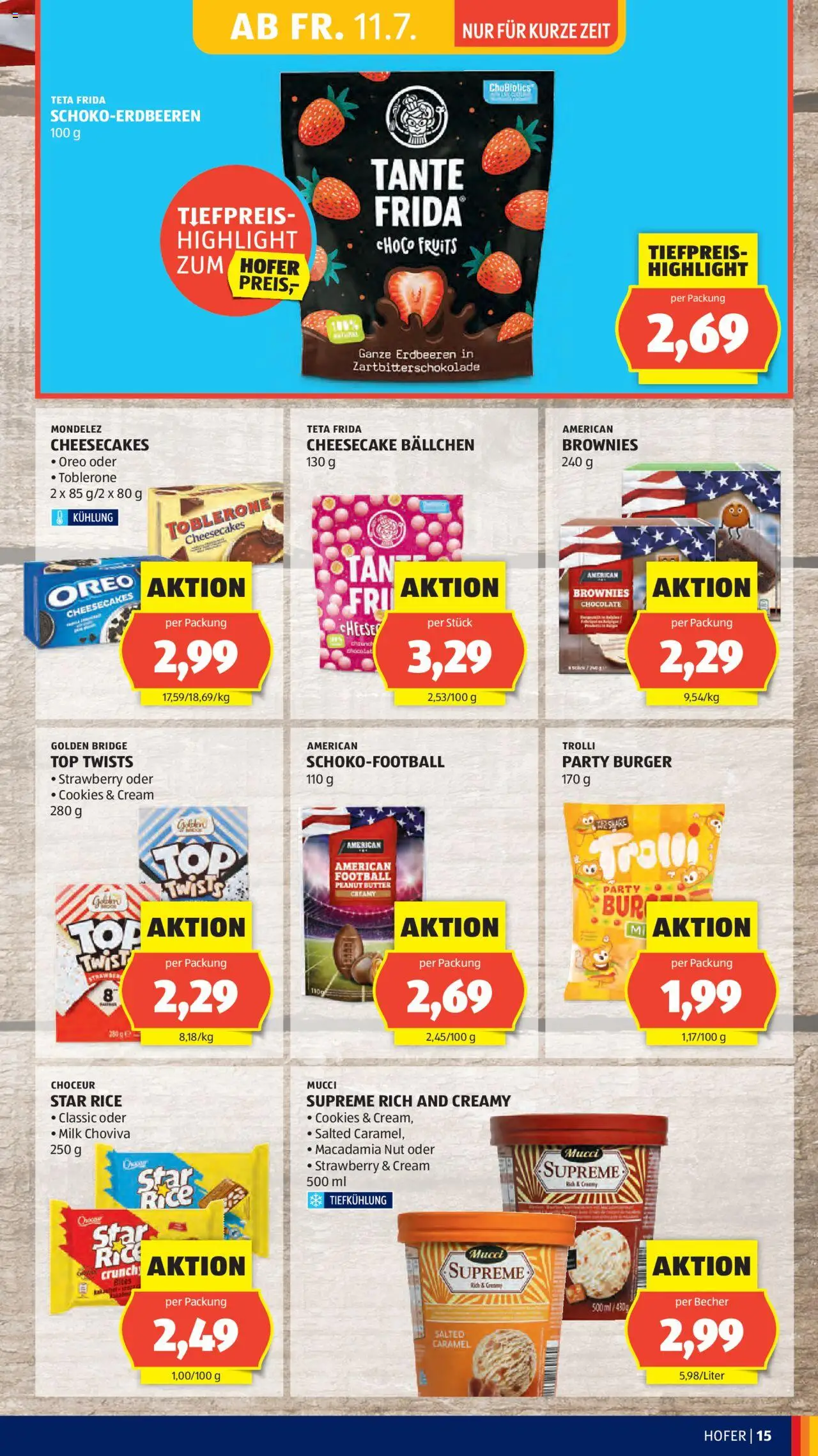 Hofer AT akciós ujság - amely érvényes a következő dátumtól: 11.07.2025 | Oldal: 17