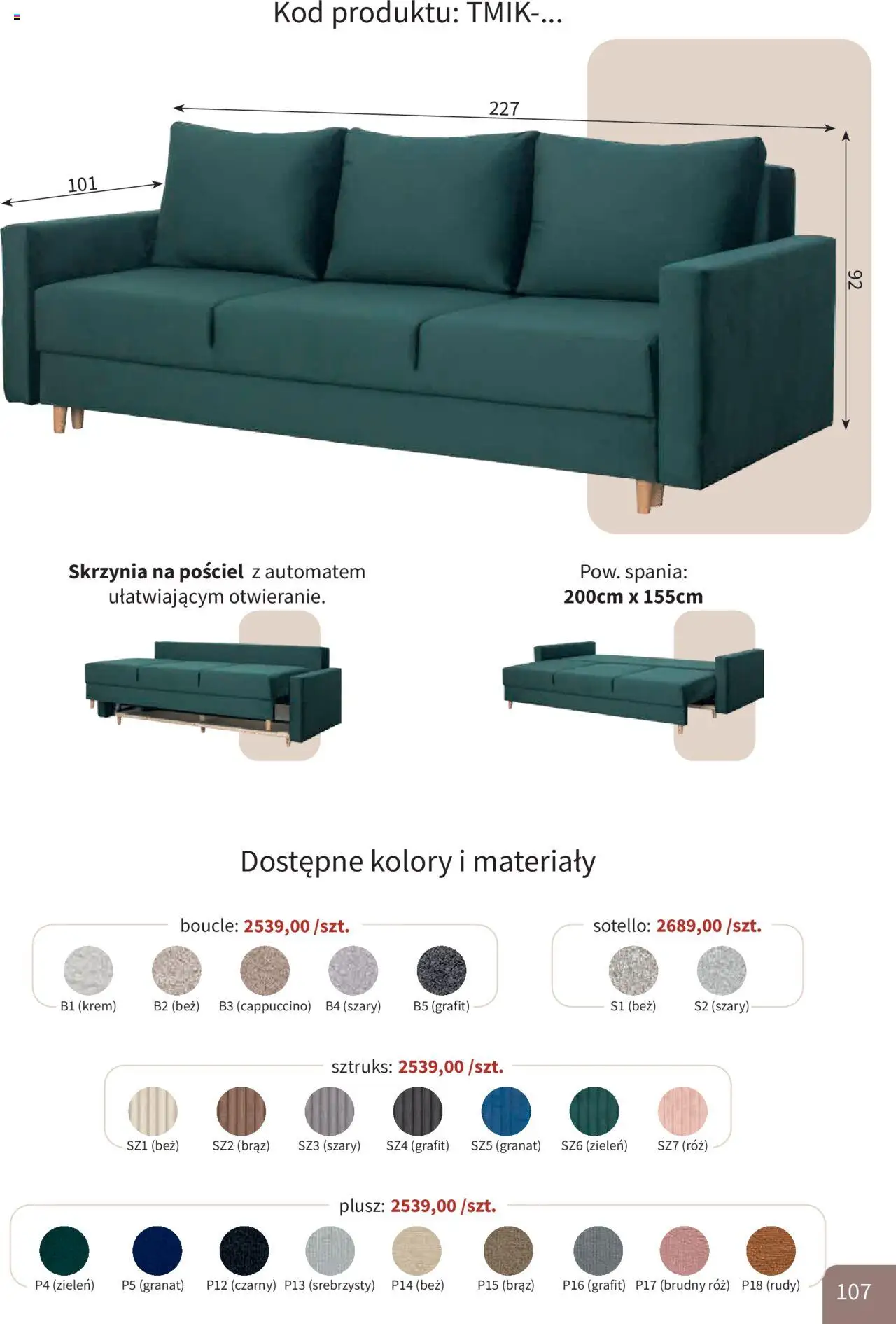 Bodzio Katalog od 01.10.2025 | Strona: 107 | Produkty: Pościel, Cappuccino, Róż, Krem