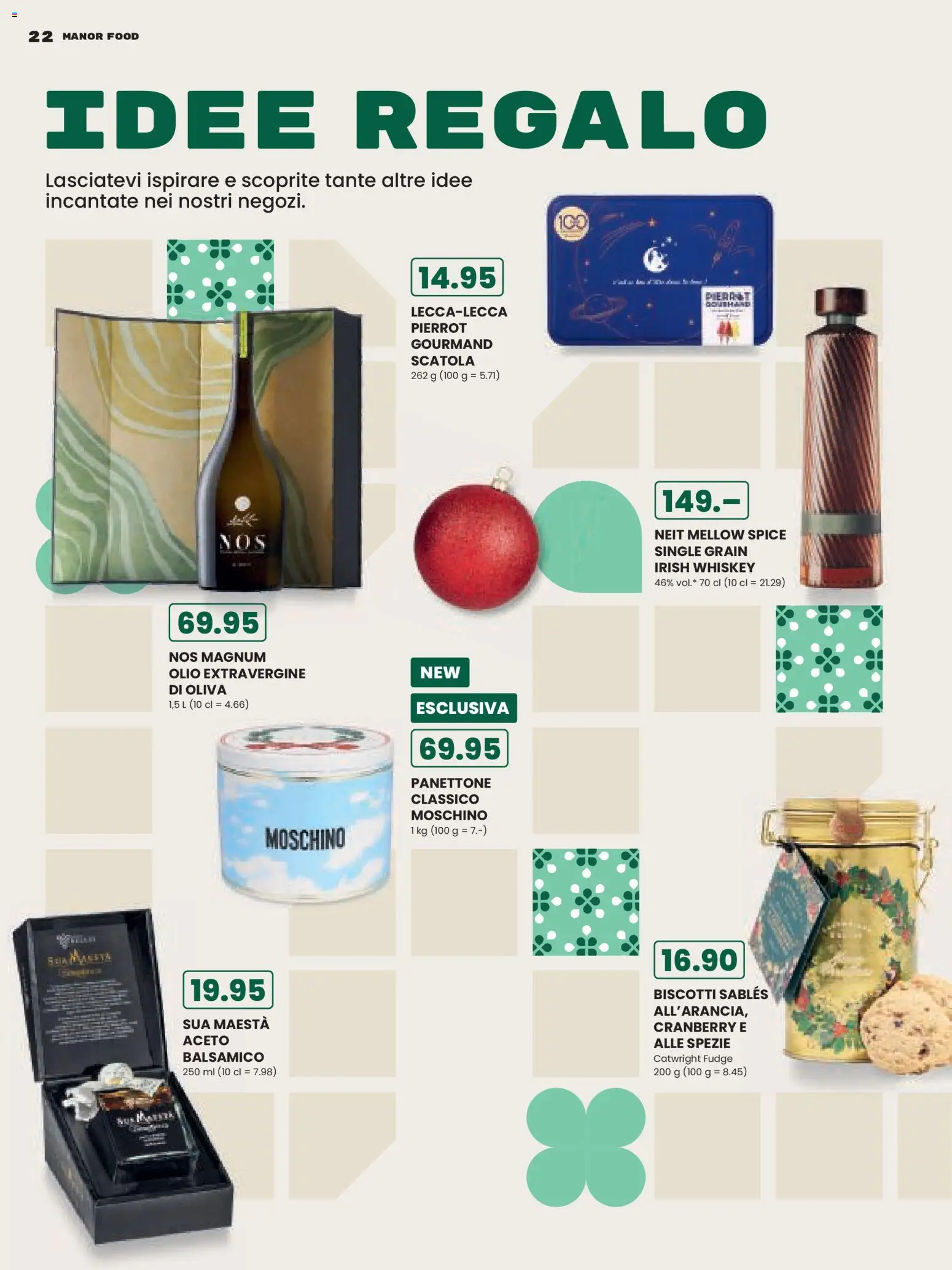 Manor Aktionen Il Natale dei Grandi Bambini – gültig ab 09.12.2025 | Seite: 22 | Produkte: En Kommode, Balsamico, Whiskey