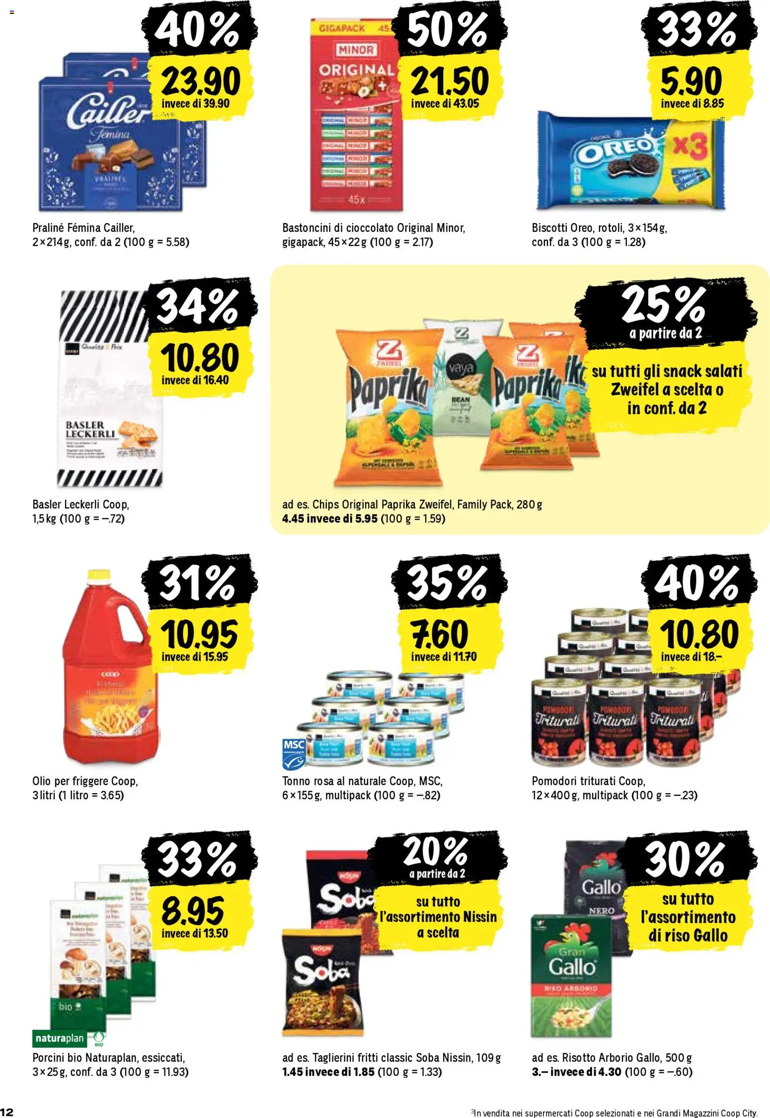 Coop - Una settimana di azioni – gültig ab 30.10.2025 | Seite: 12 | Produkte: Chips