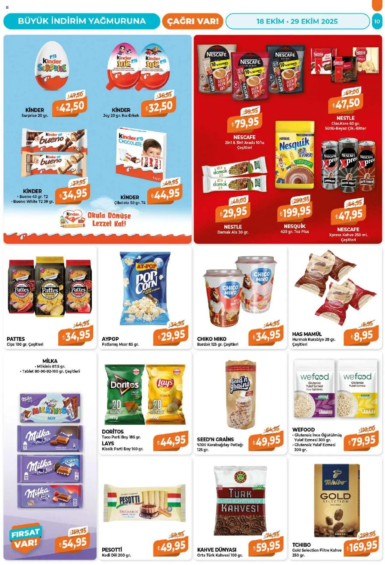 Çağrı Market Katalog - 18.10.2025 tarihinden itibaren geçerlidir | Sayfa: 10 | Ürünler: Kahve, Kurabiye, Tablet, Mısır