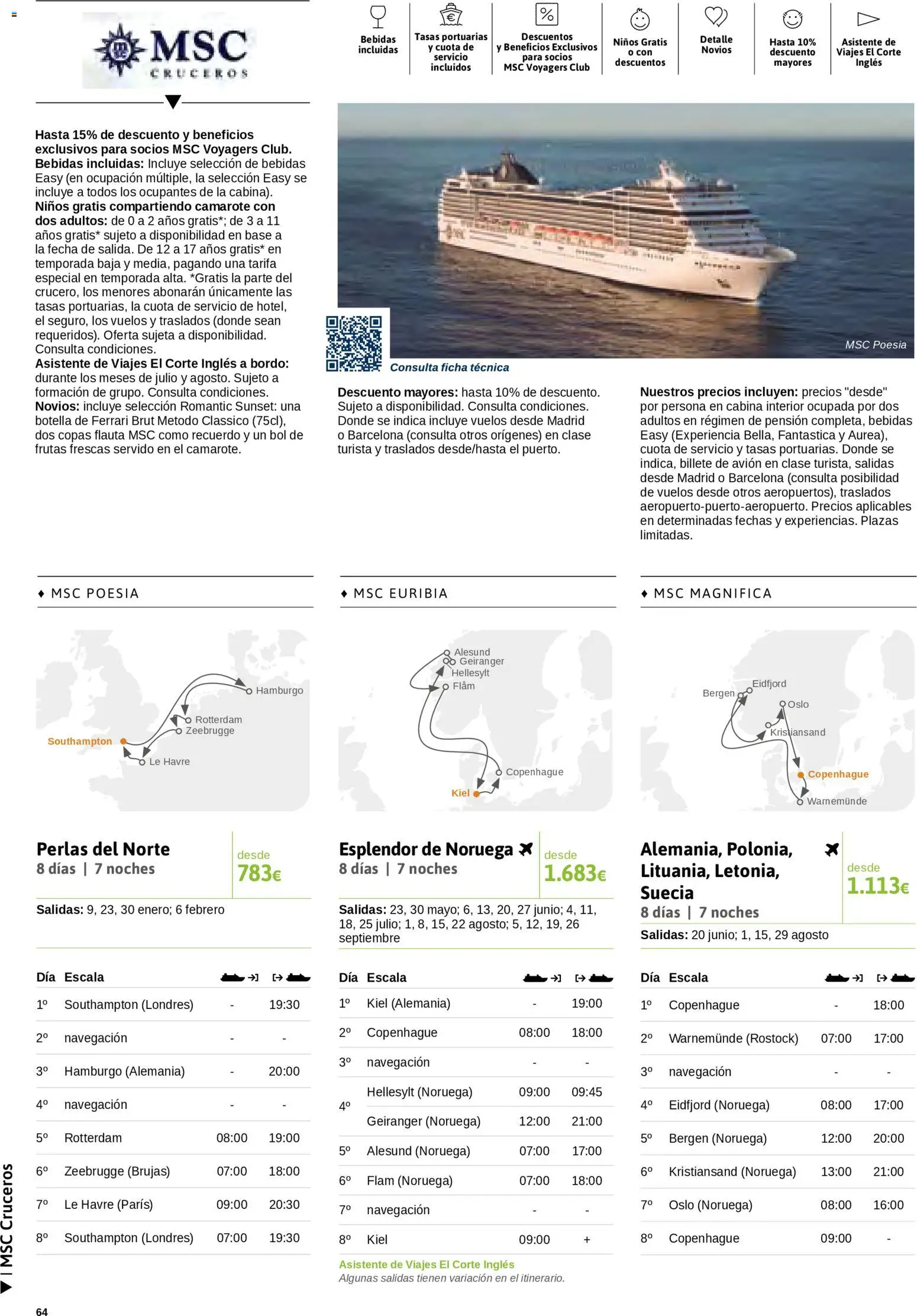Viajes El Corte Inglés Cruceros marítimos │ válido desde el 01.01.2026 | Página: 65 | Productos: Navegación