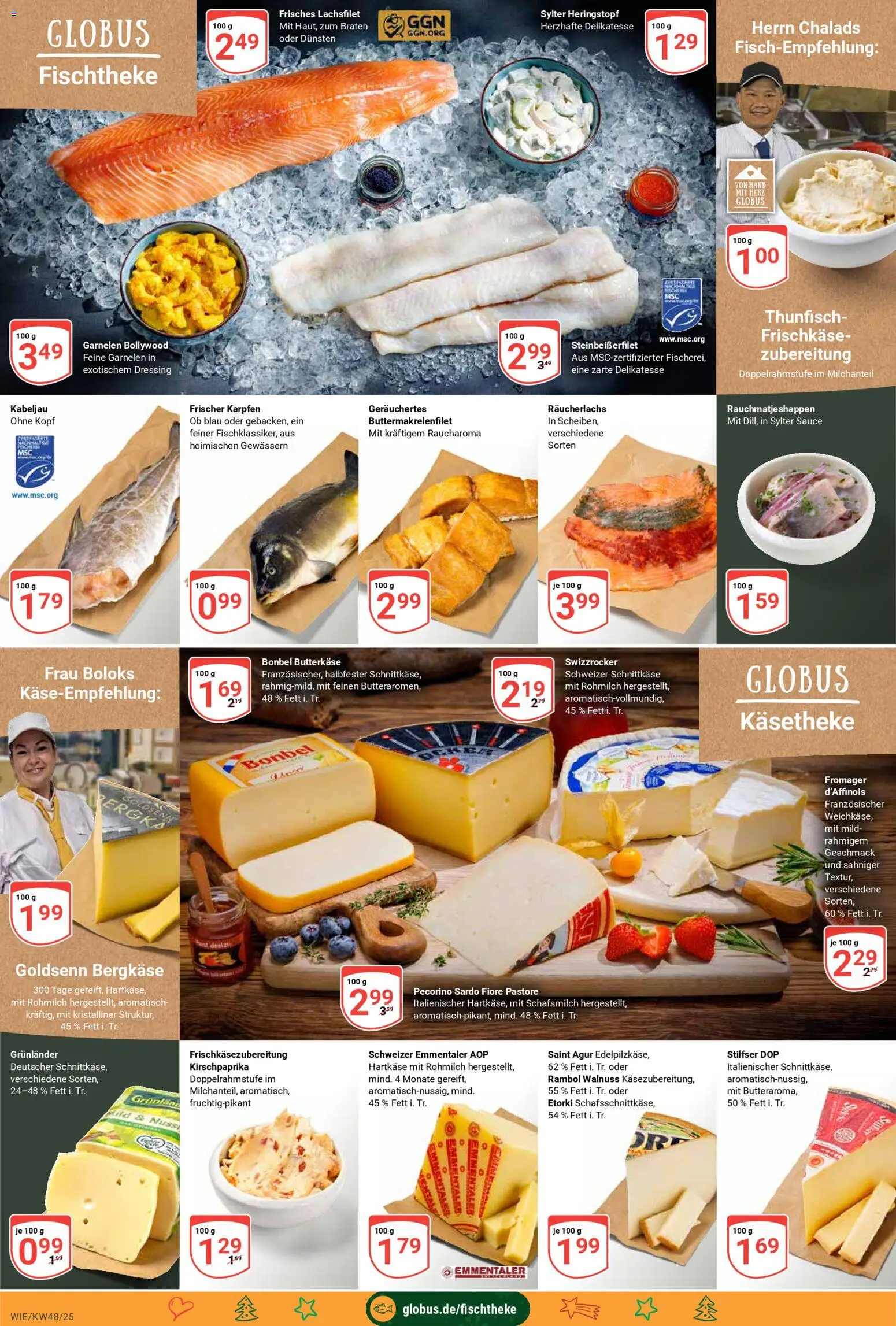 Globus prospekt Waghäusel-Wiesental	 – gültig ab 24.11.2025 | Seite: 9 | Produkte: Dressing, Garnelen, Grunlander, Frischkase