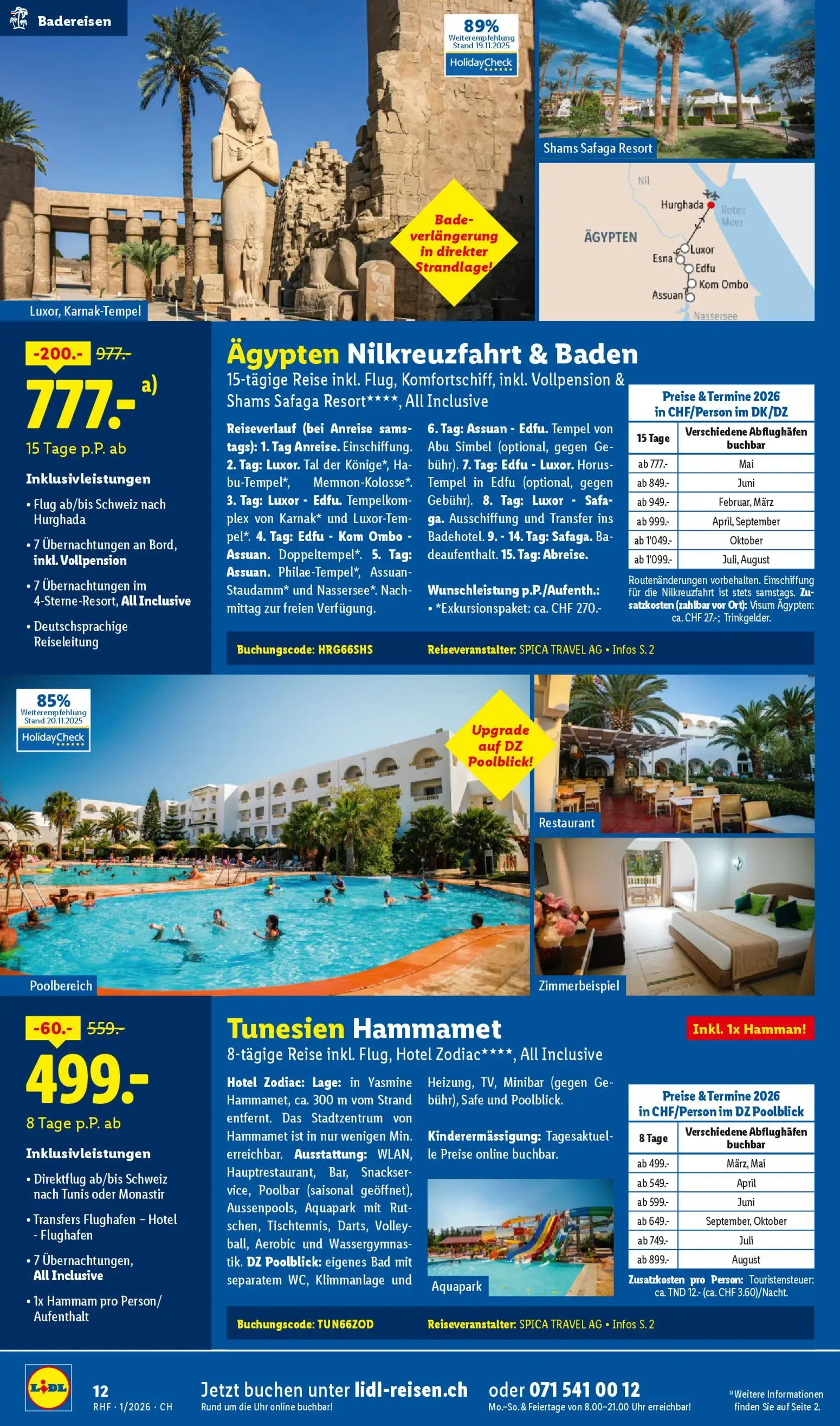 Lidl Aktionen Reisen Januar – gültig ab 29.12.2025 | Seite: 12 | Produkte: Bad, Uhr