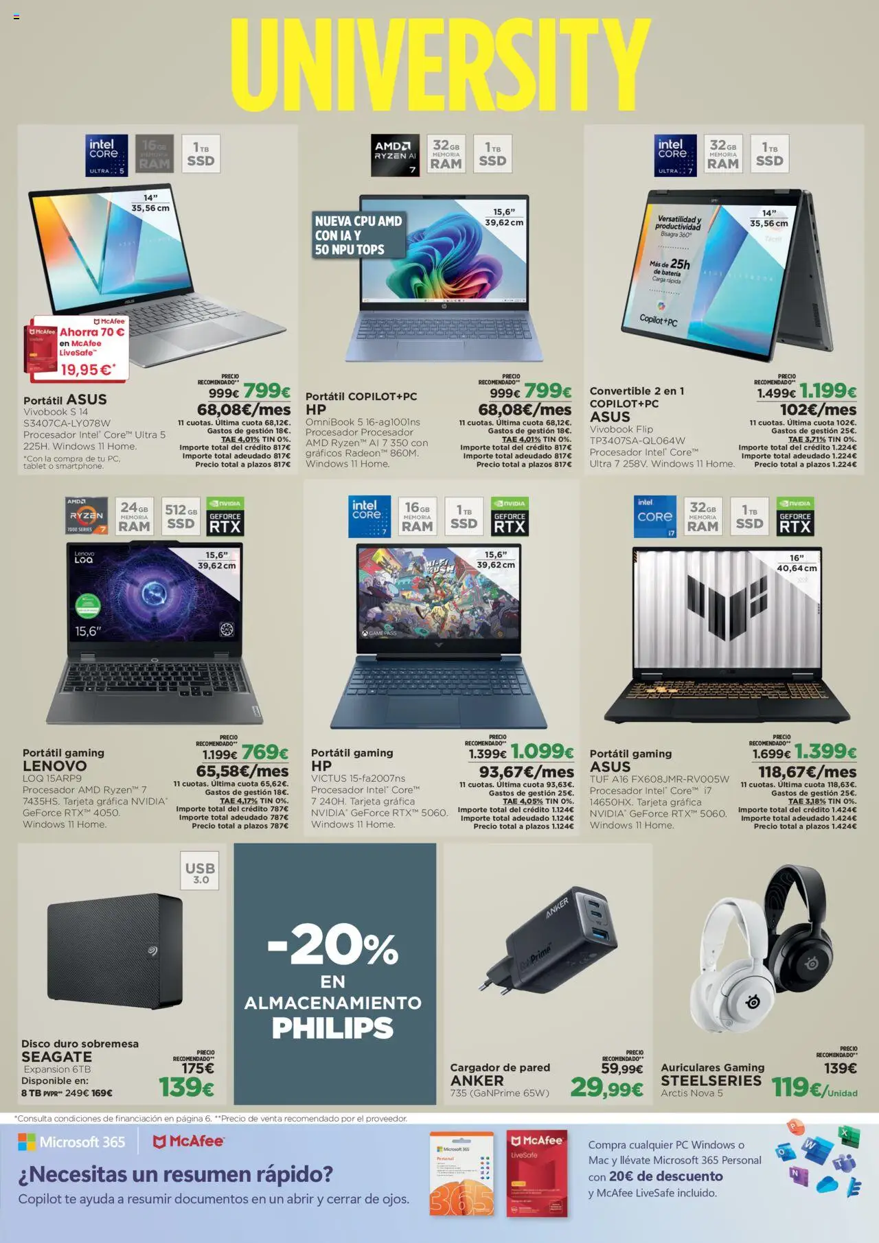 El Corte Inglés ofertas │ válido desde el 21.08.2025 | Página: 3 | Productos: Té, Mac, Auriculares, Disco