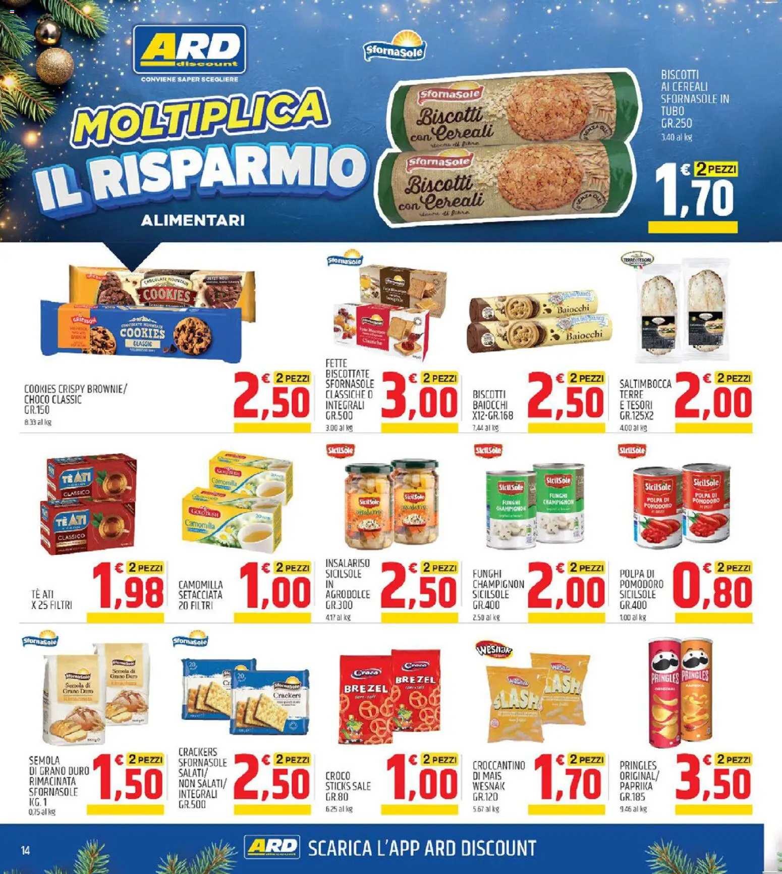 Volantino ARD Discount del 11.12.2025 | Pagina: 14 | Prodotti: Cereali, Sale, Funghi, Mais