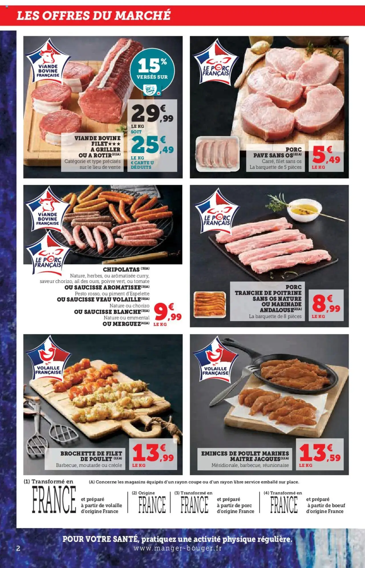  | Page: 2 | Produits: Chorizo, Ail, Emmental, Merguez